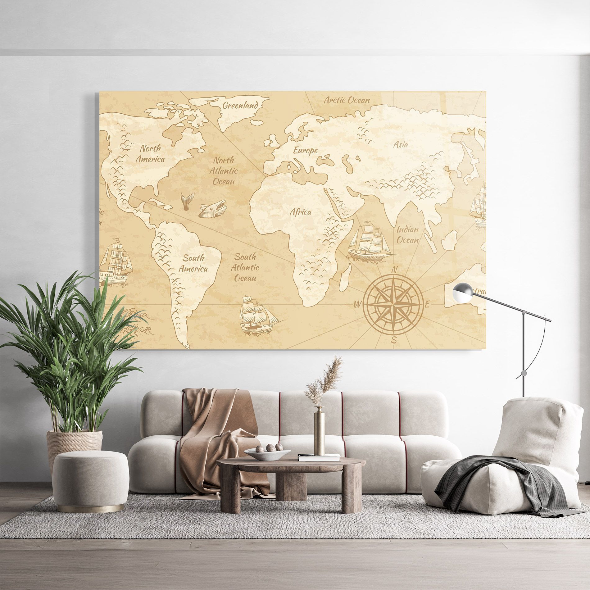 Old Continents Map mockup 9