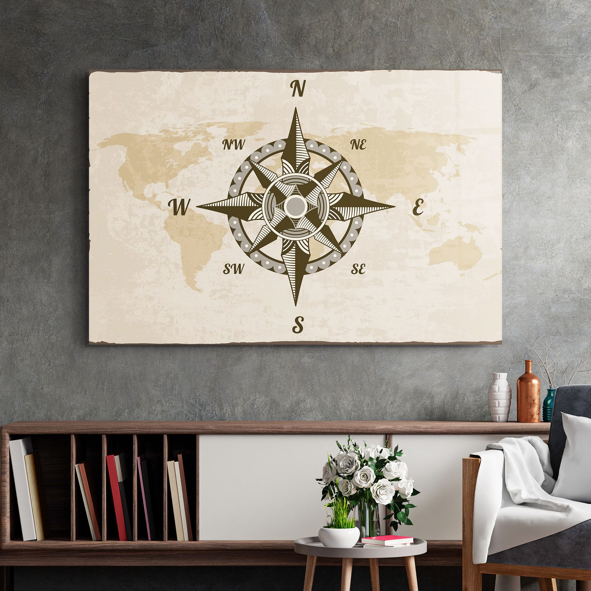 Nautical Compass mockup 2