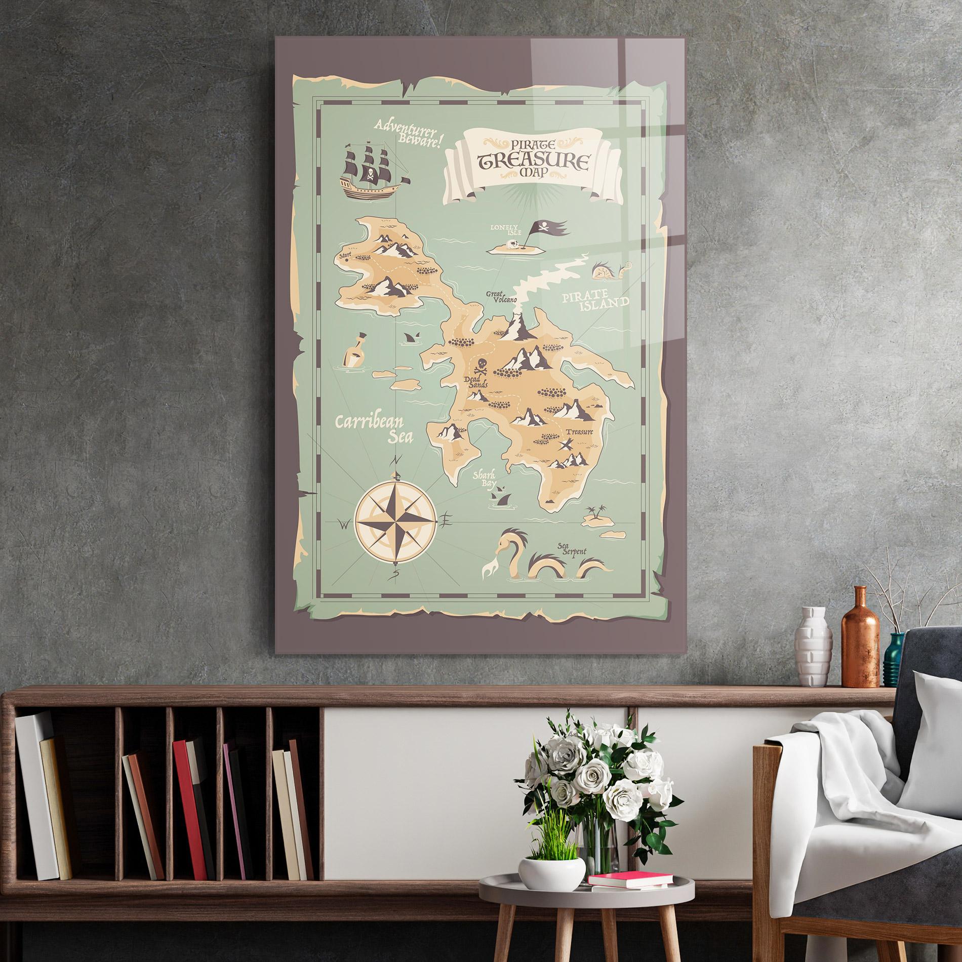 Tablou Sticla Adventurer Beware mockup 2