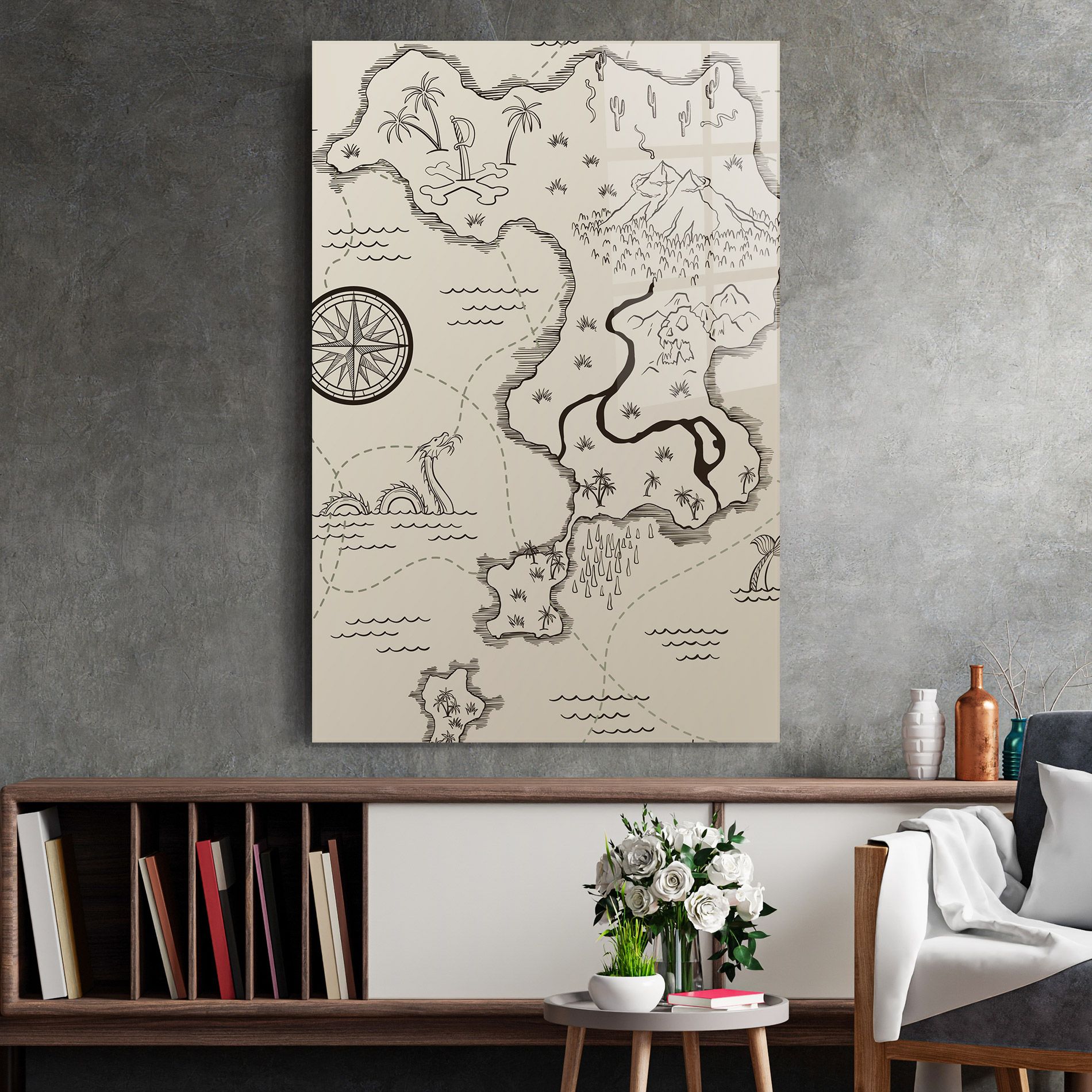 Cream Island Map mockup 2