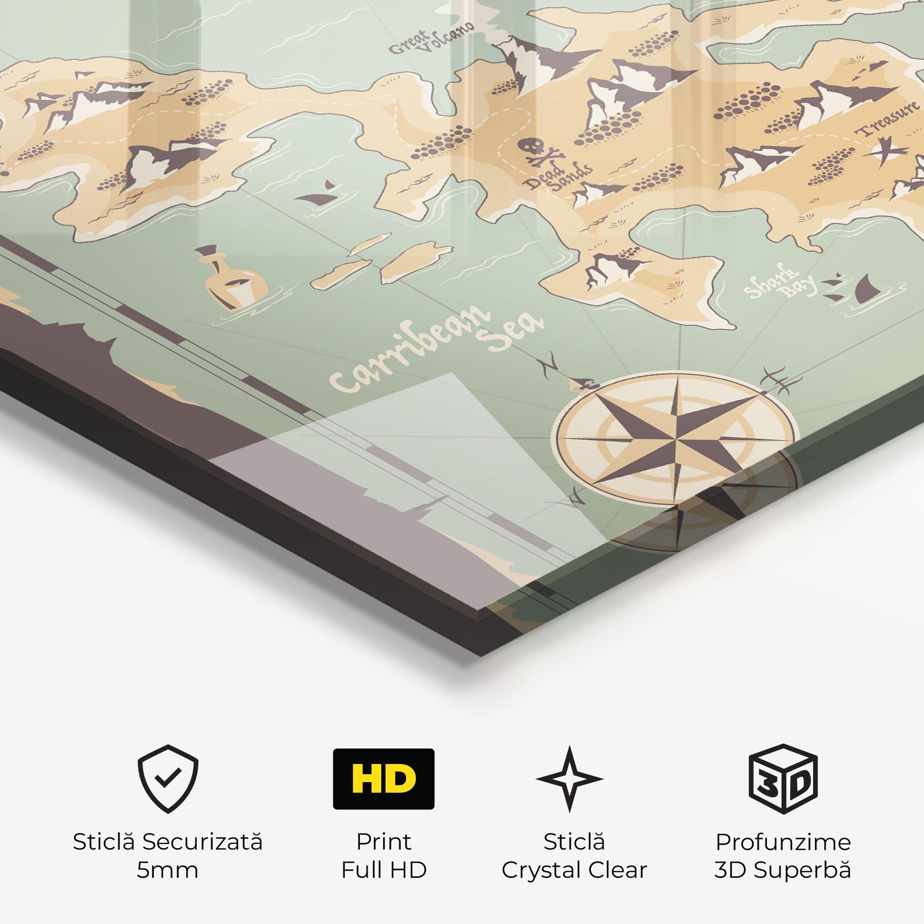 Tablou Sticla Adventurer Beware mockup 3