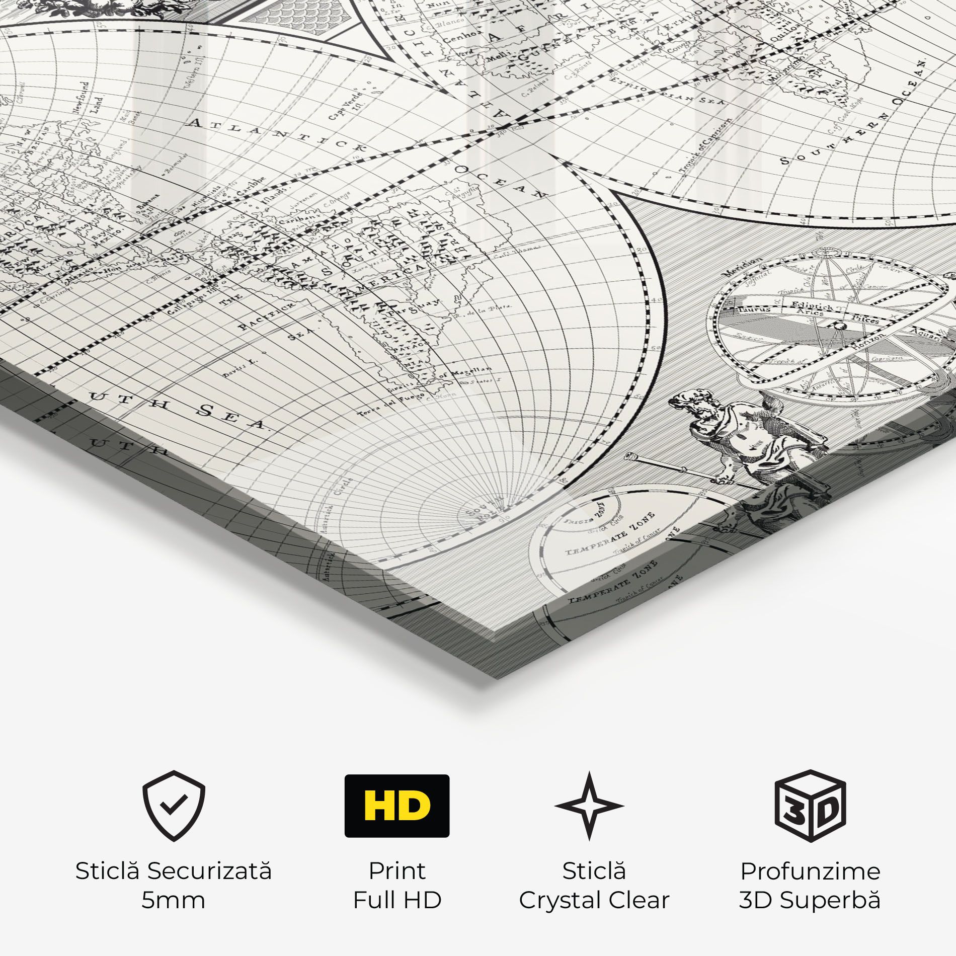 Black White Map mockup 3