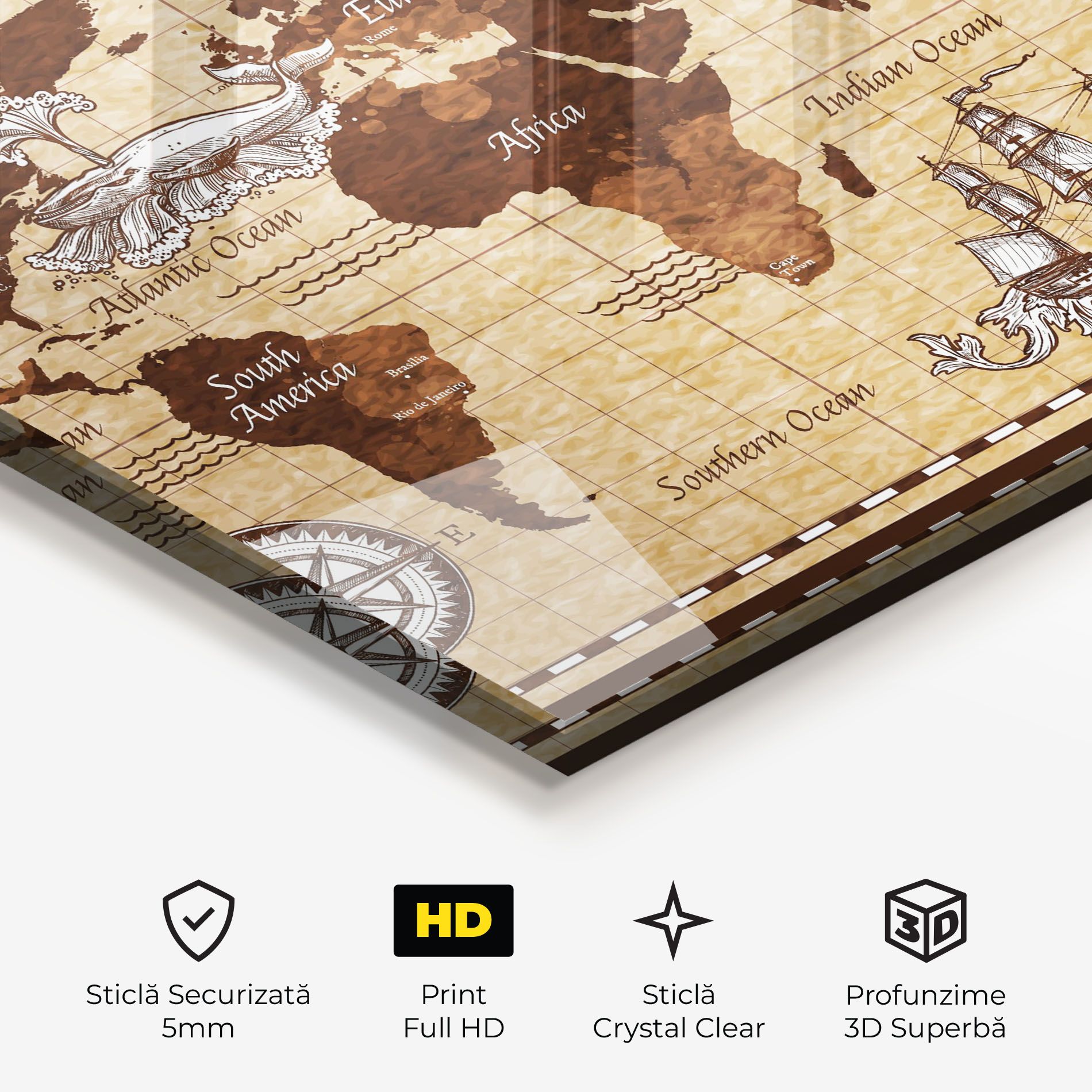 Brown Old Map mockup 3