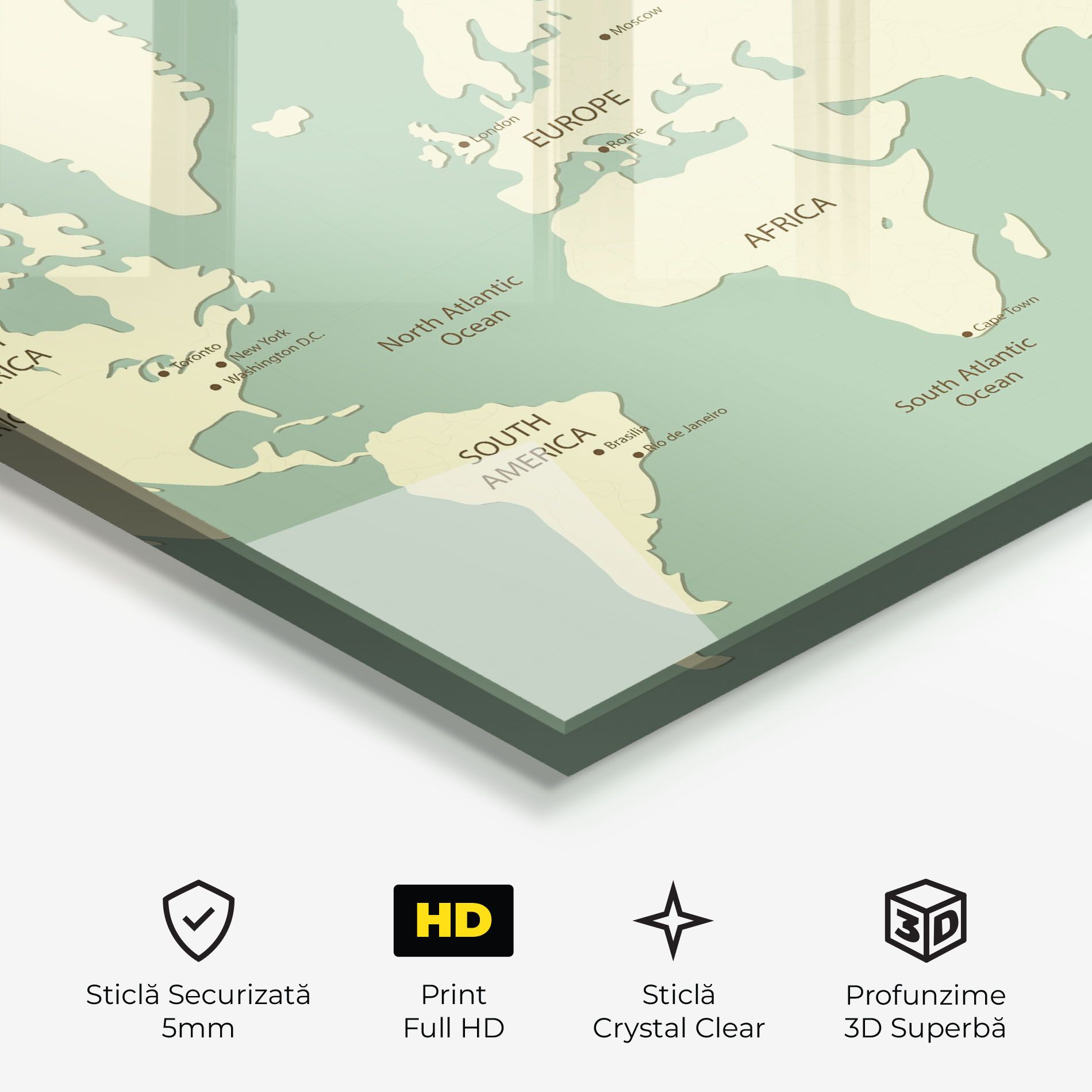 Green Cream Map mockup 3