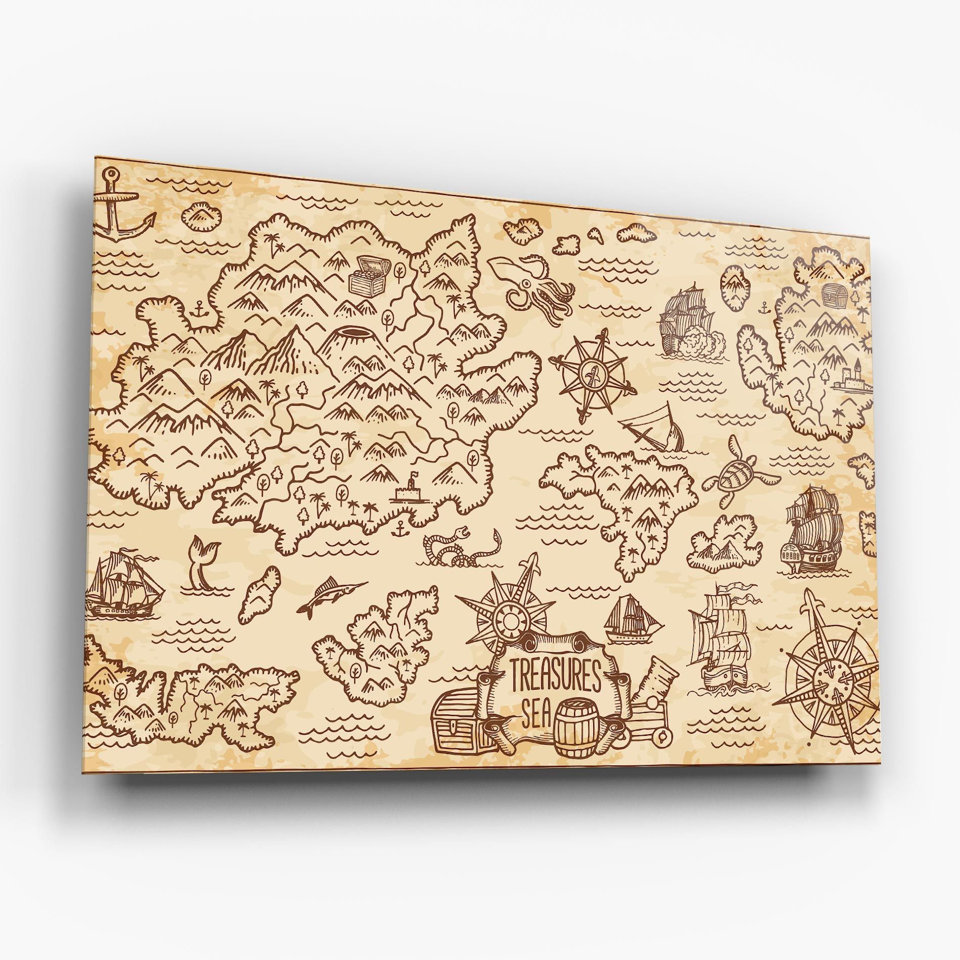 Cream Coffee Map mockup 6