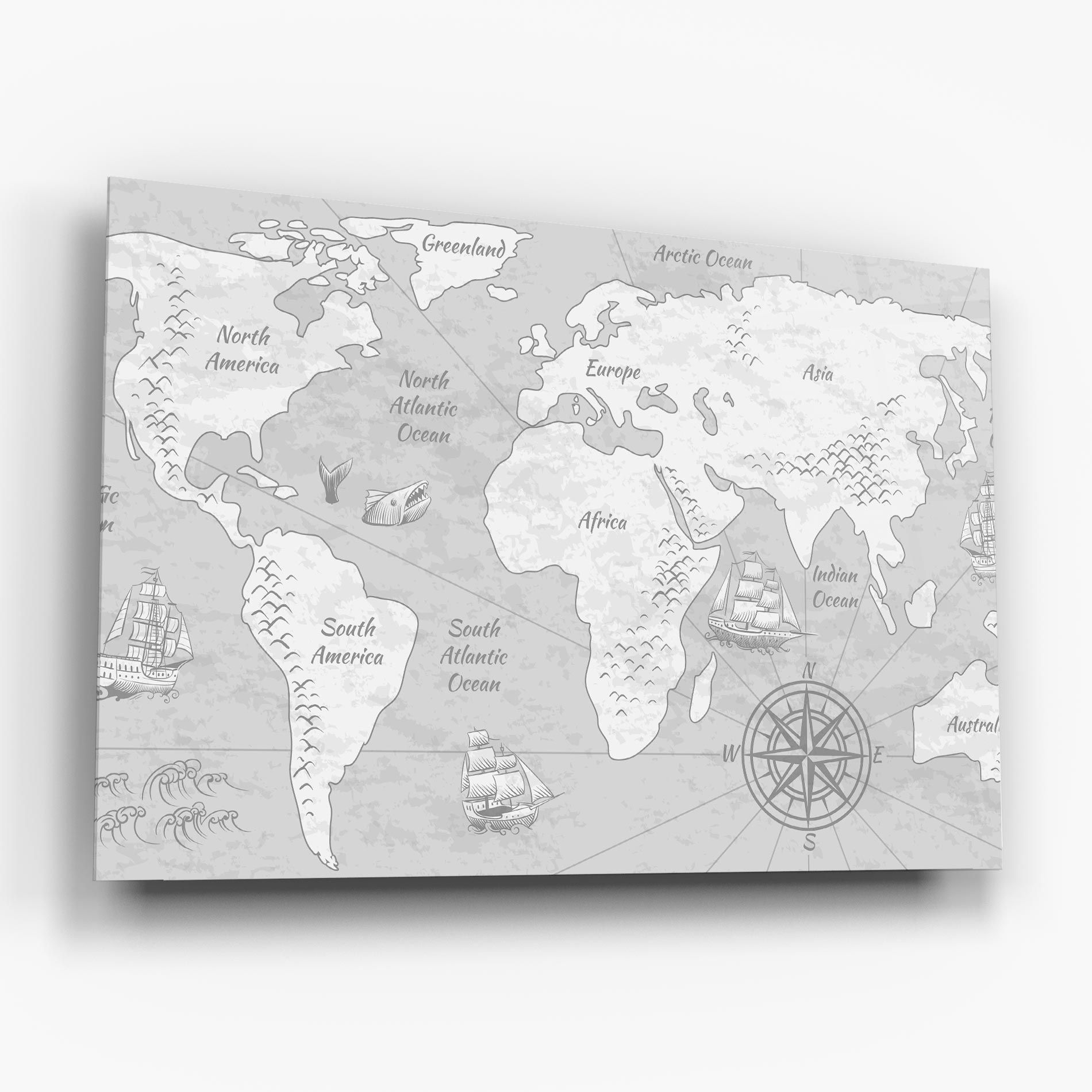Grey Old Map mockup 6