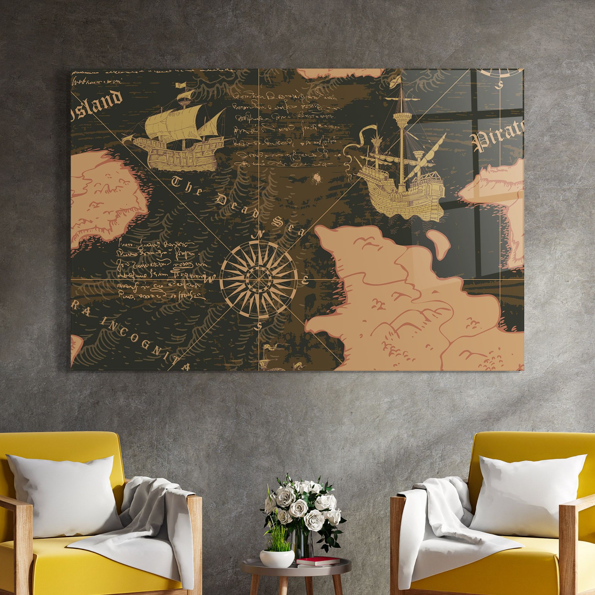 Cool Old Map mockup 4