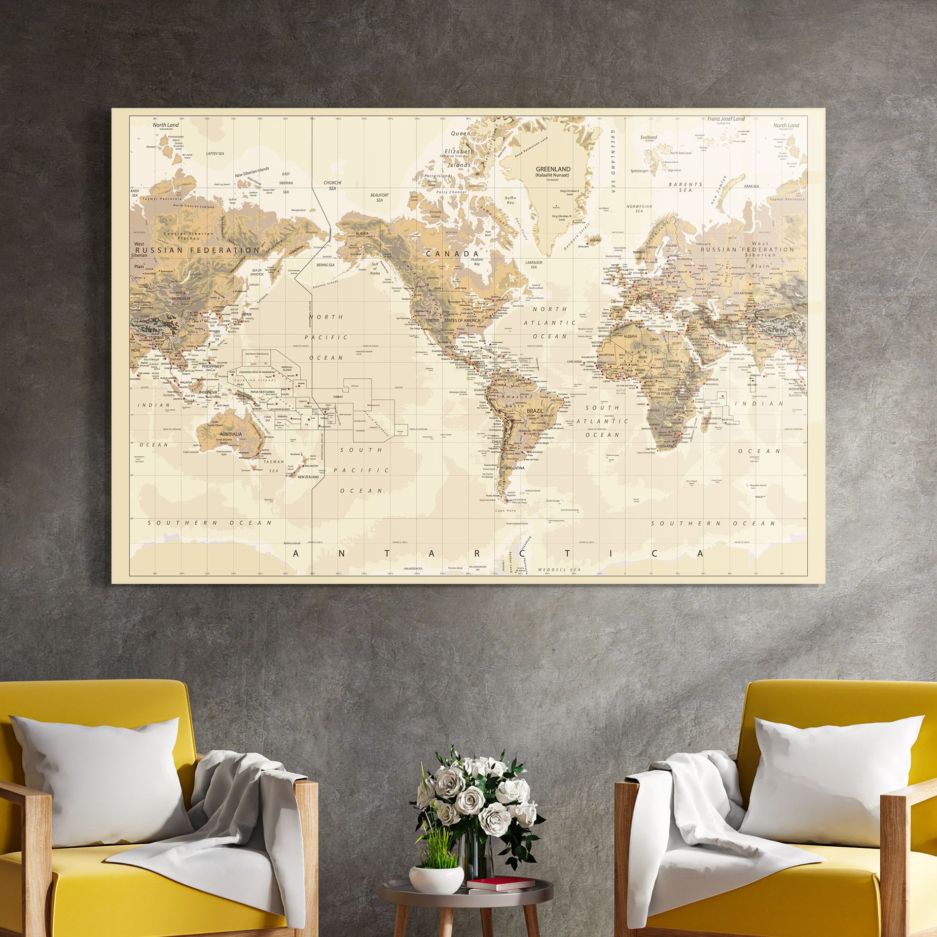 Old Canada Map mockup 4