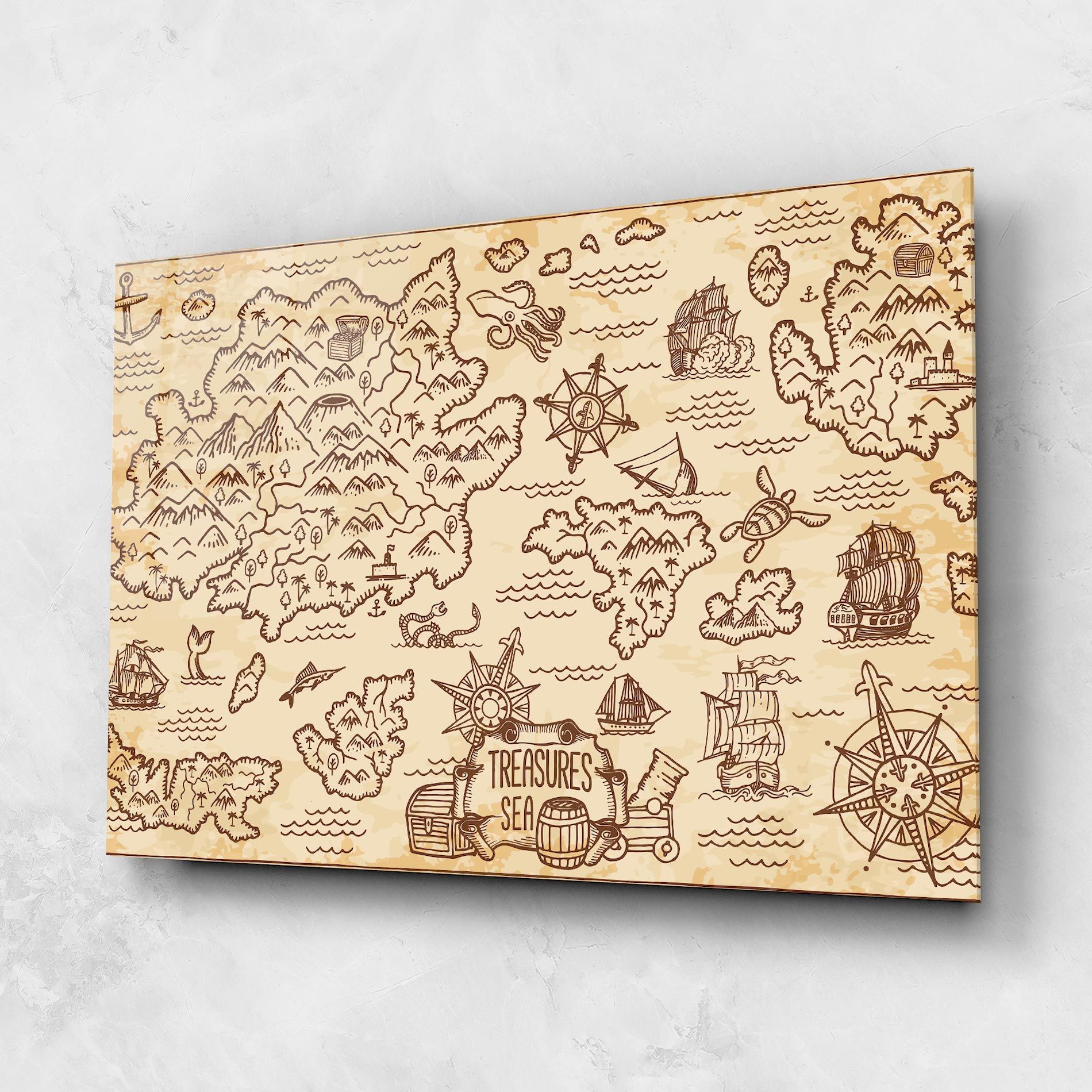 Cream Coffee Map mockup 1