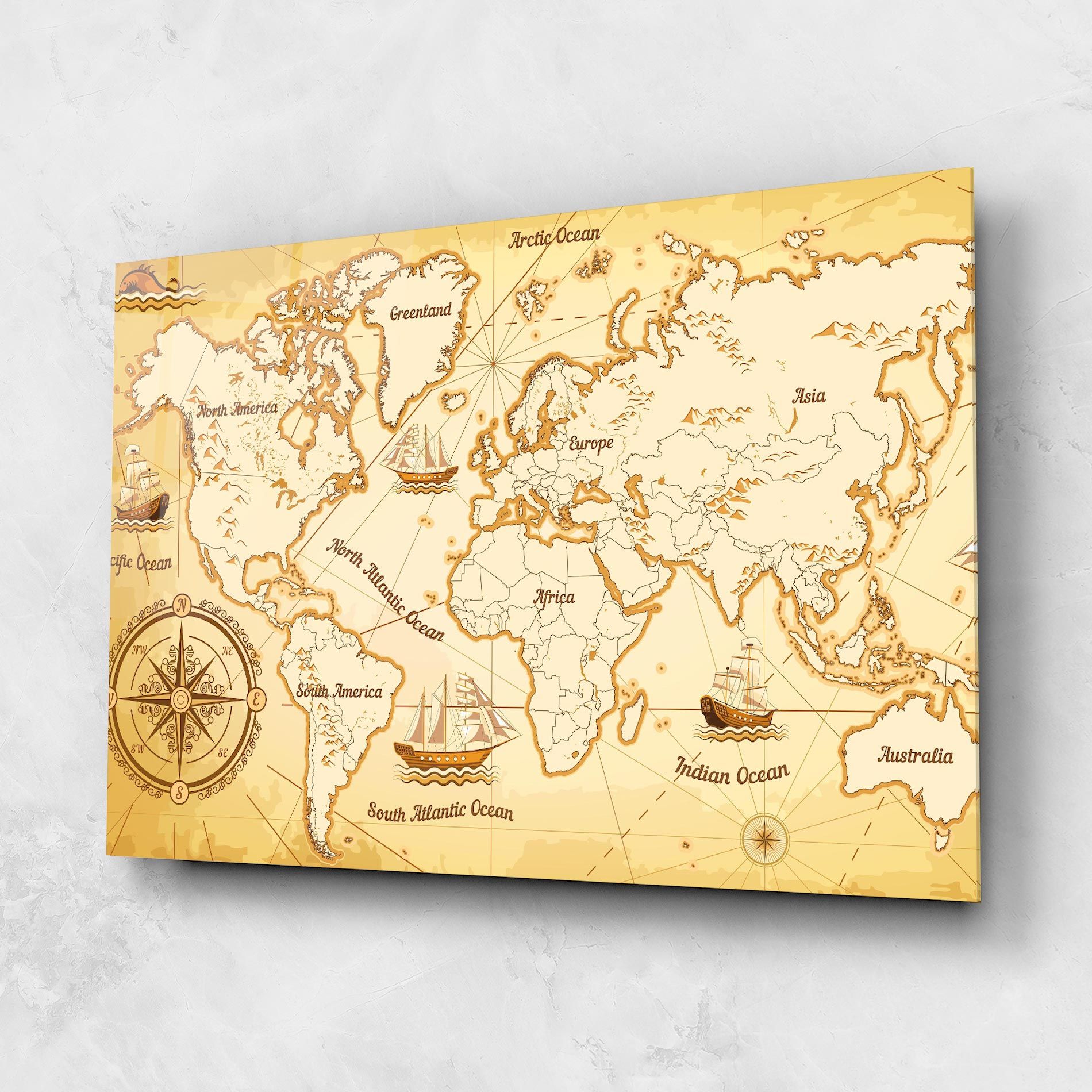 Gold Old Map mockup 1