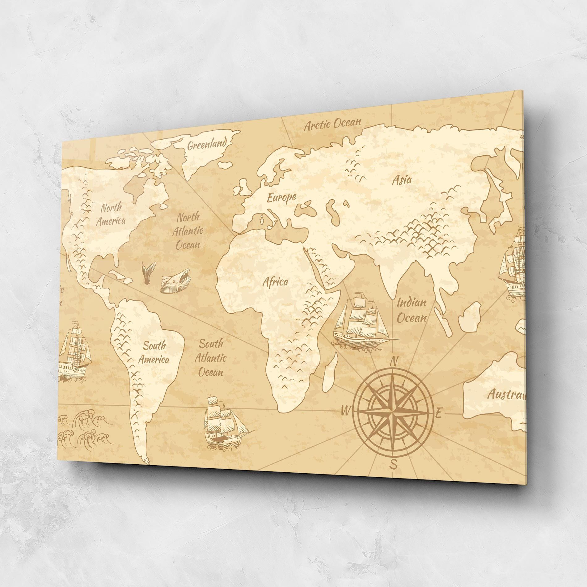Old Continents Map mockup 1