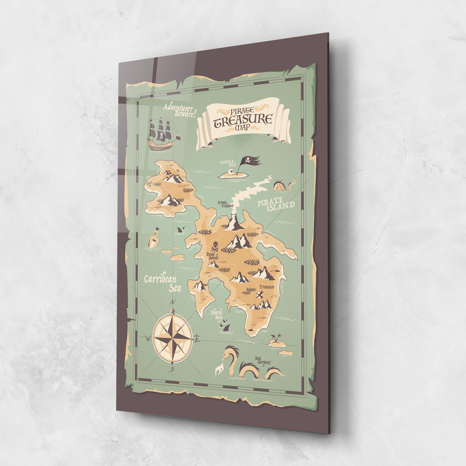 Tablou Sticla Adventurer Beware mockup 1