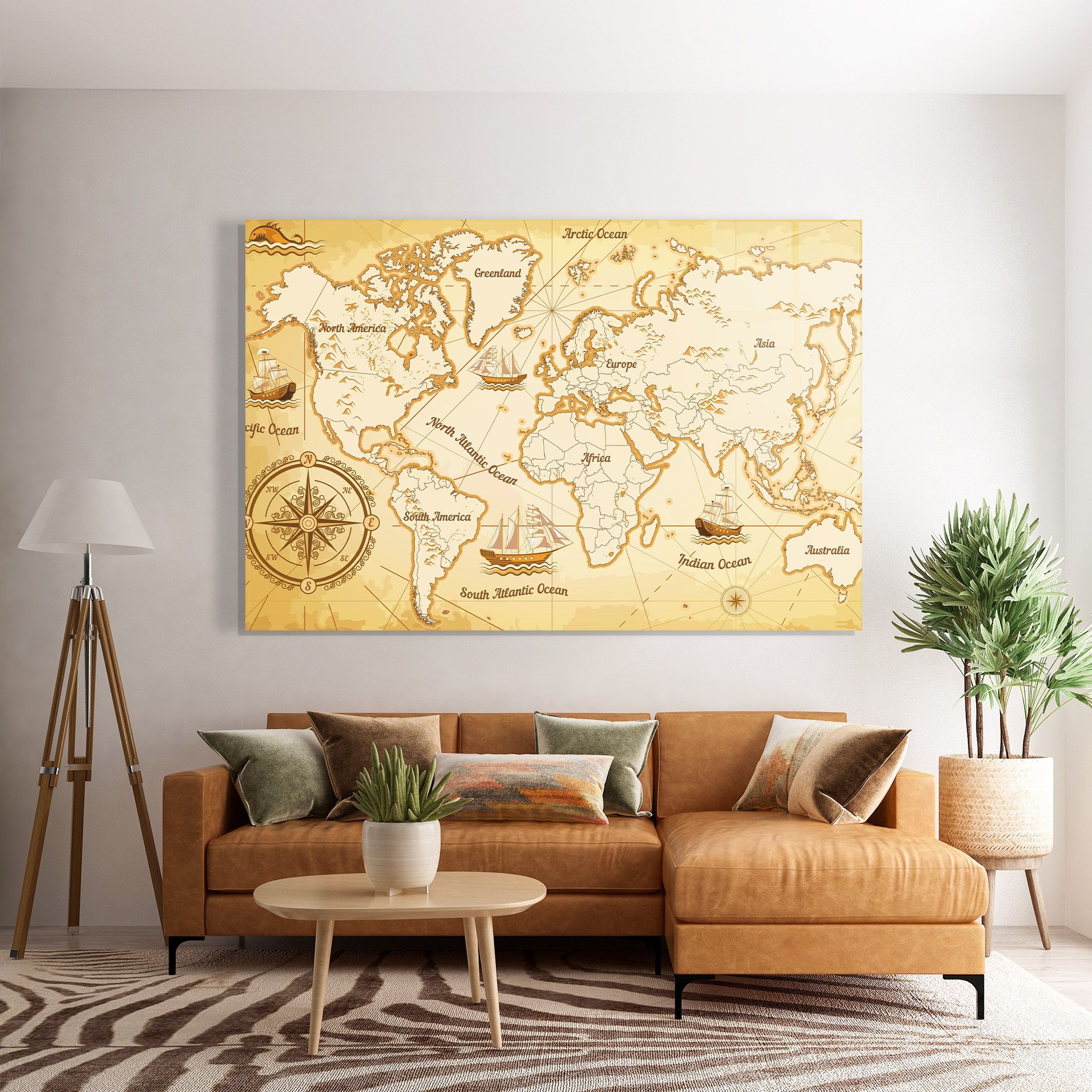 Gold Old Map mockup 7