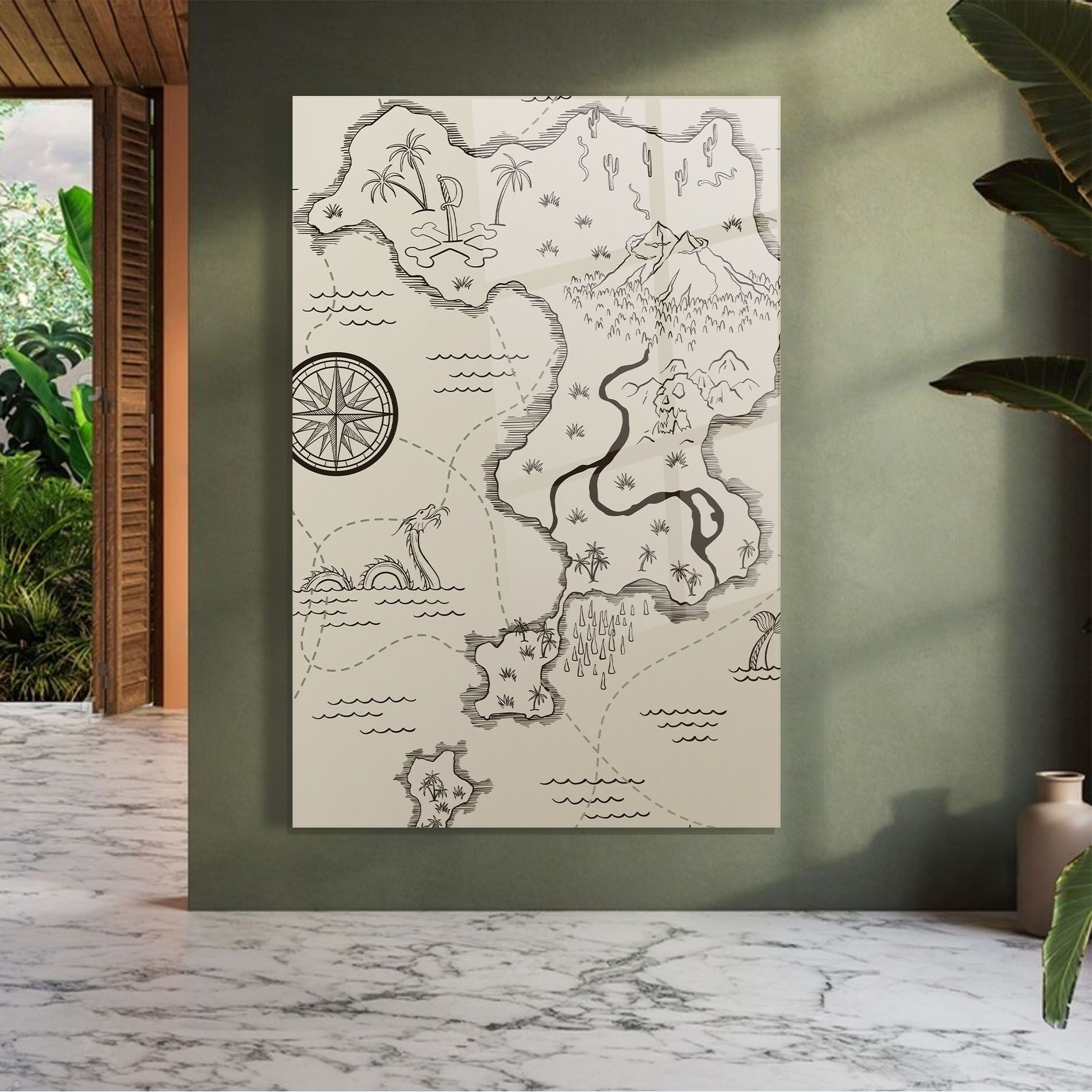Cream Island Map mockup 7