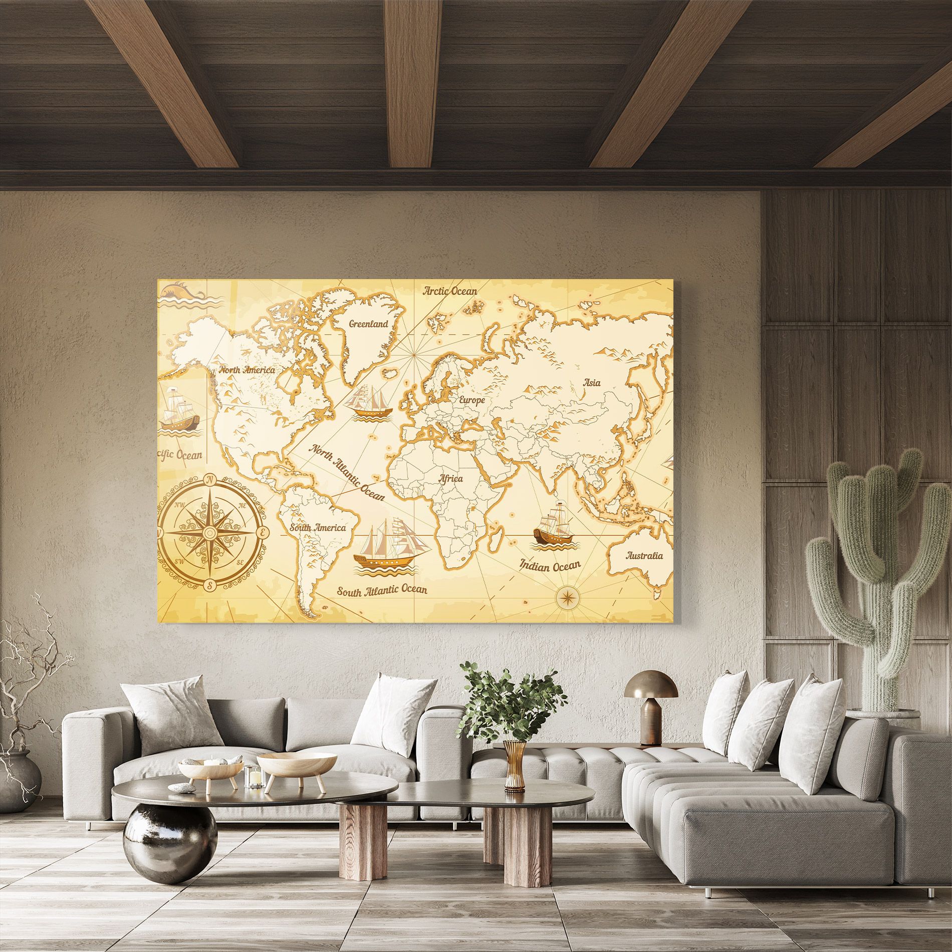 Gold Old Map mockup 8