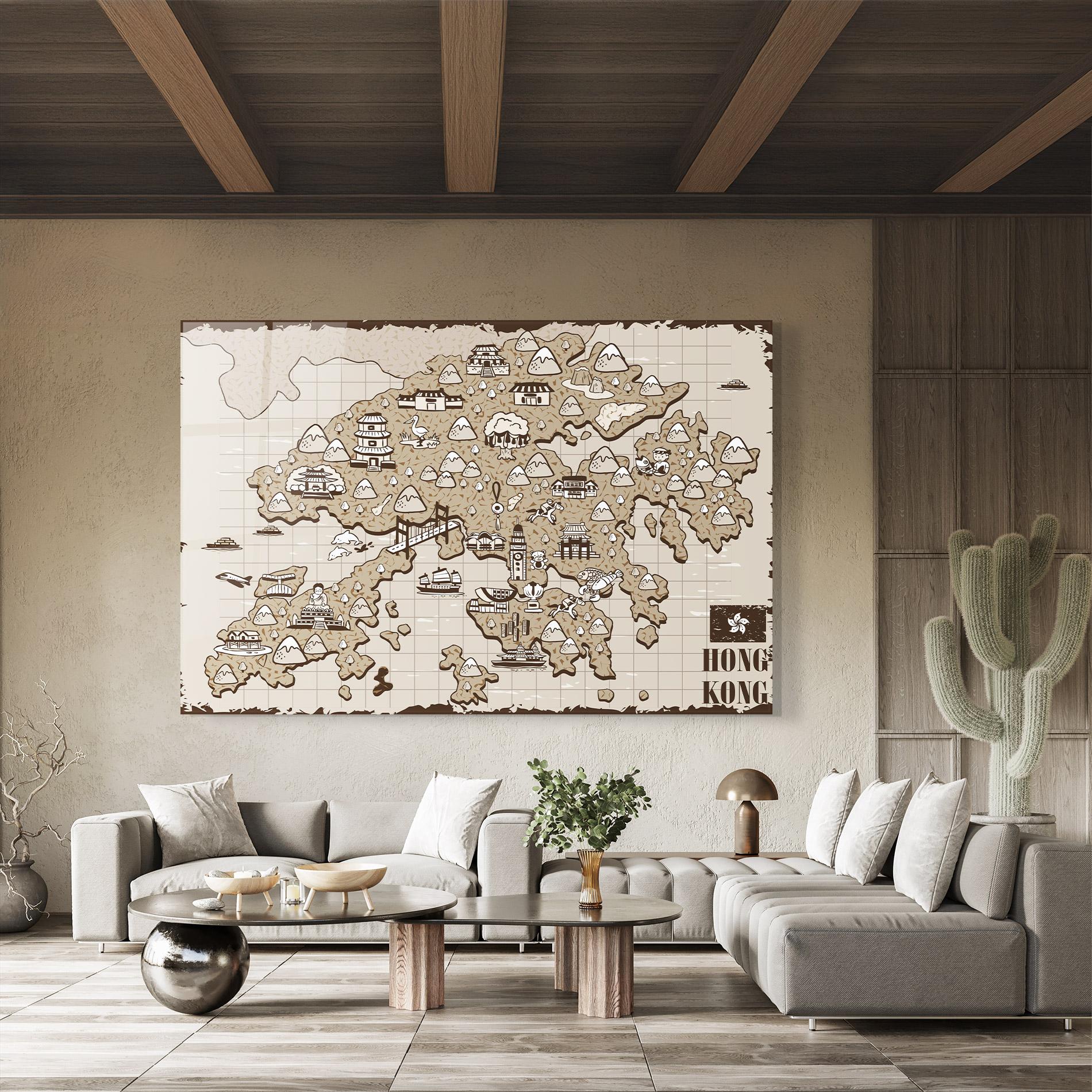 Tablou Sticla Hong Kong mockup 8