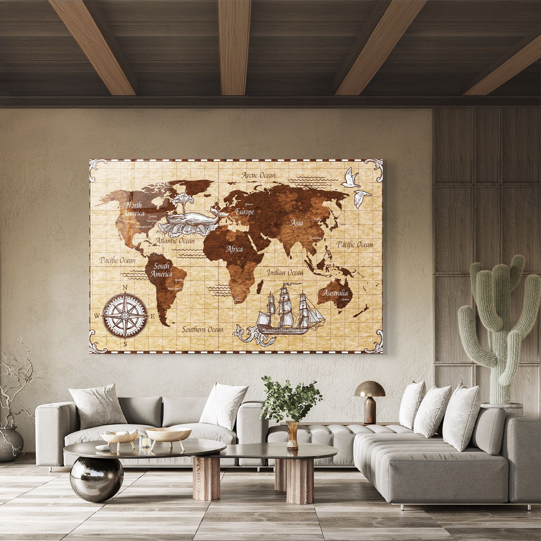 Pirate World Map mockup 8