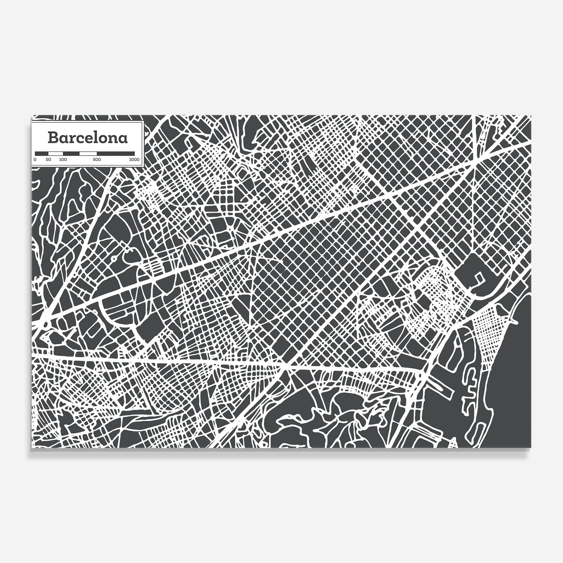 Barcelona Map mockup 0
