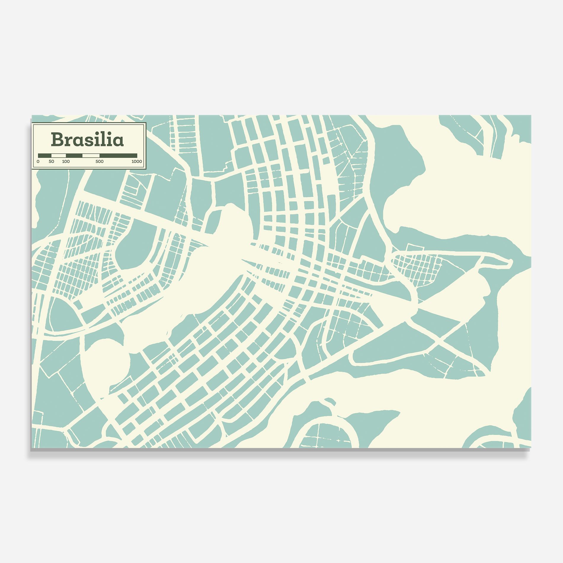 Brasilia Map mockup 0