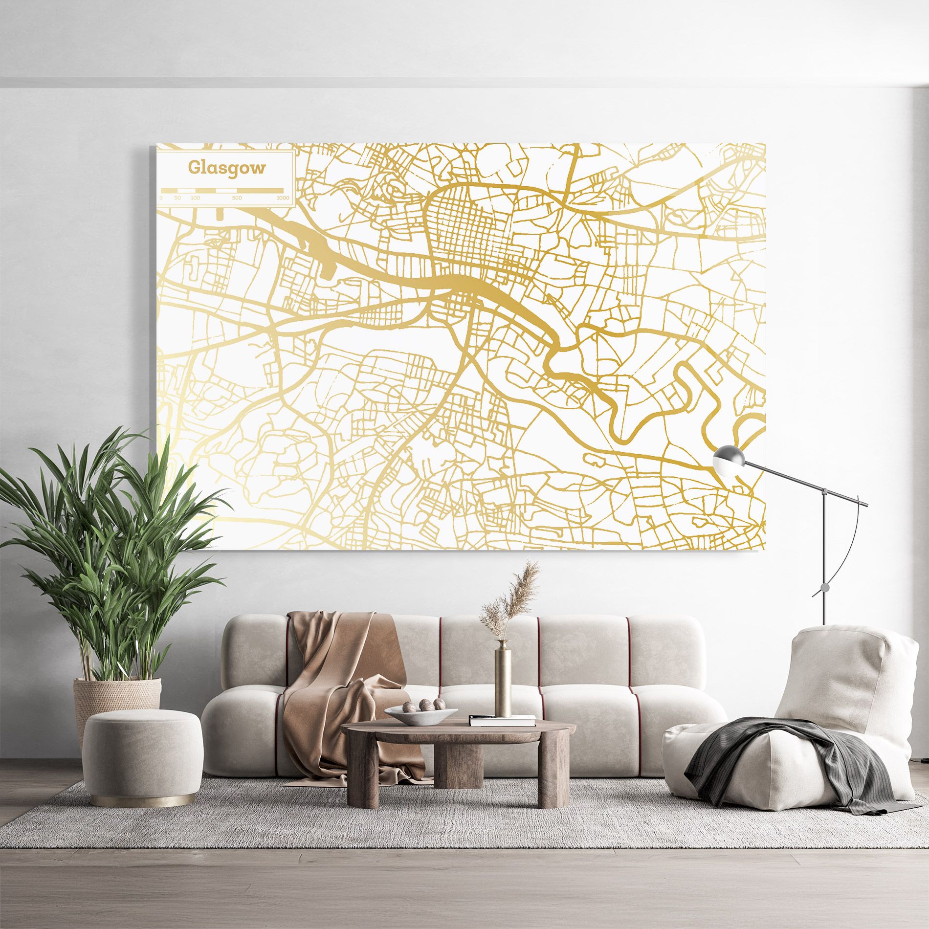 Glasgow Gold Map mockup 9