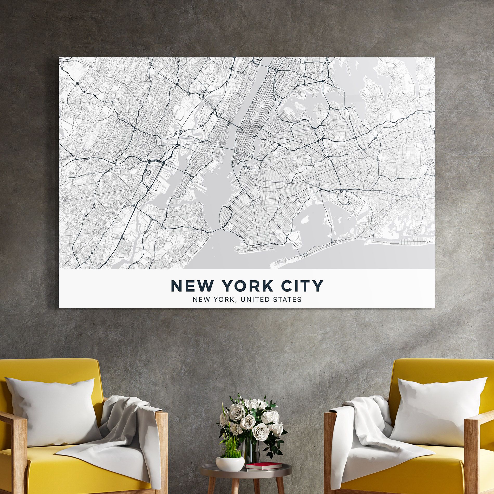 New York Map mockup 4
