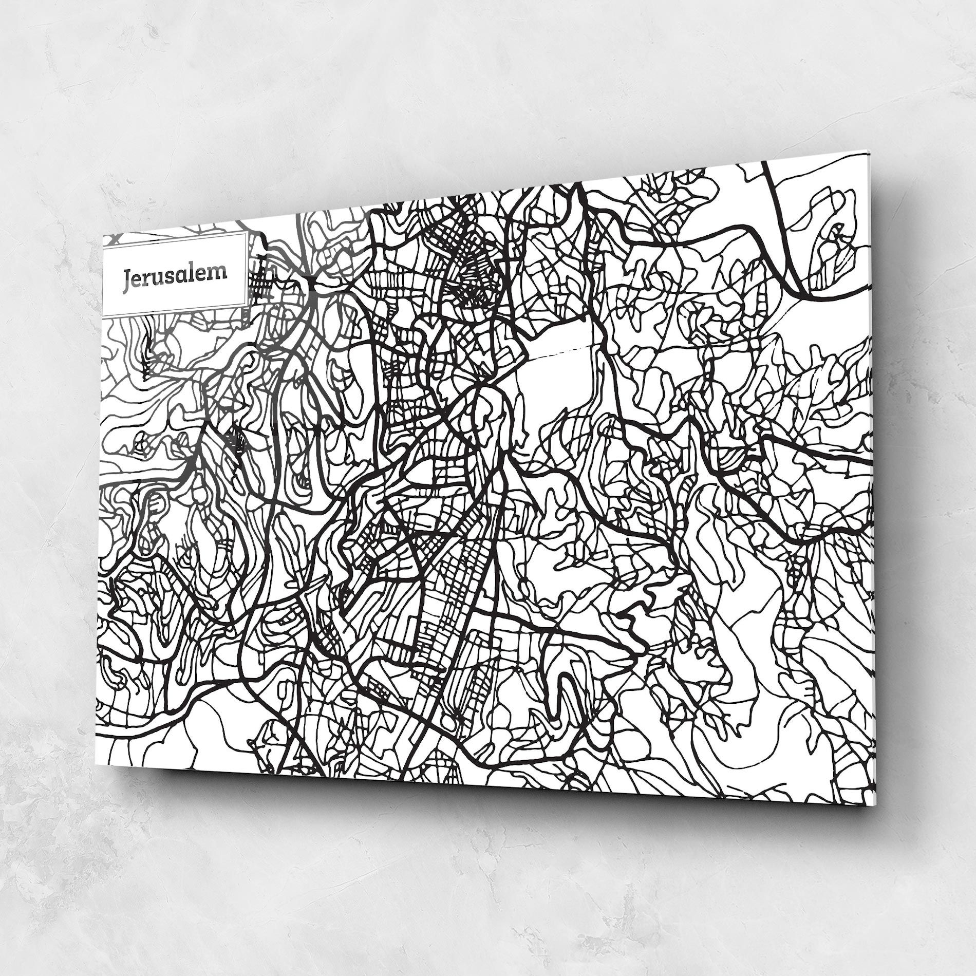 Jerusalem Map mockup 1