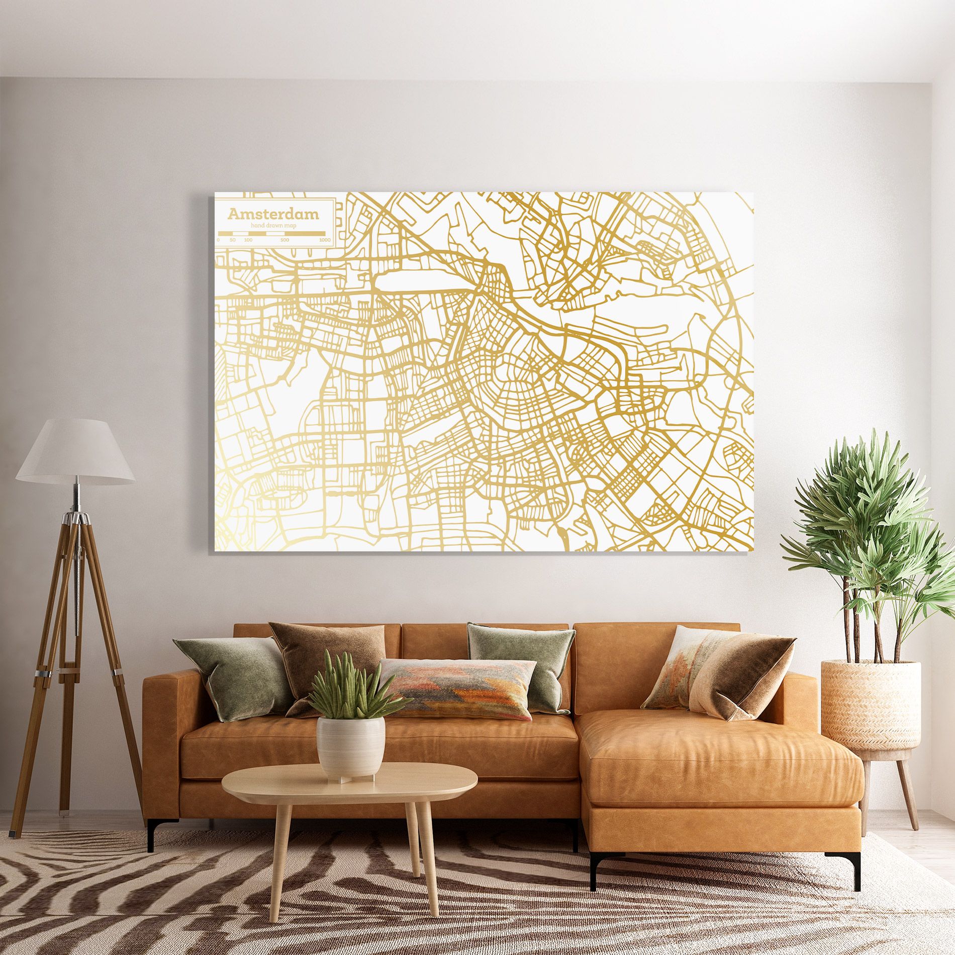 Amsterdam Gold Map mockup 7