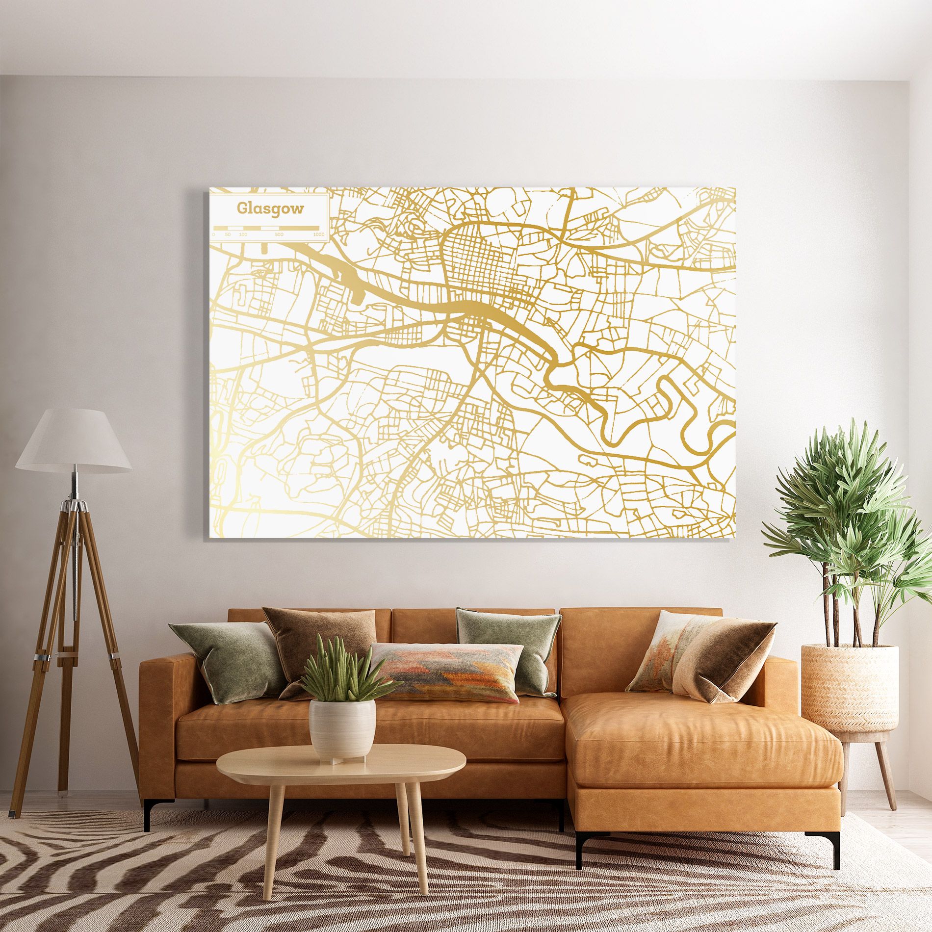 Glasgow Gold Map mockup 7