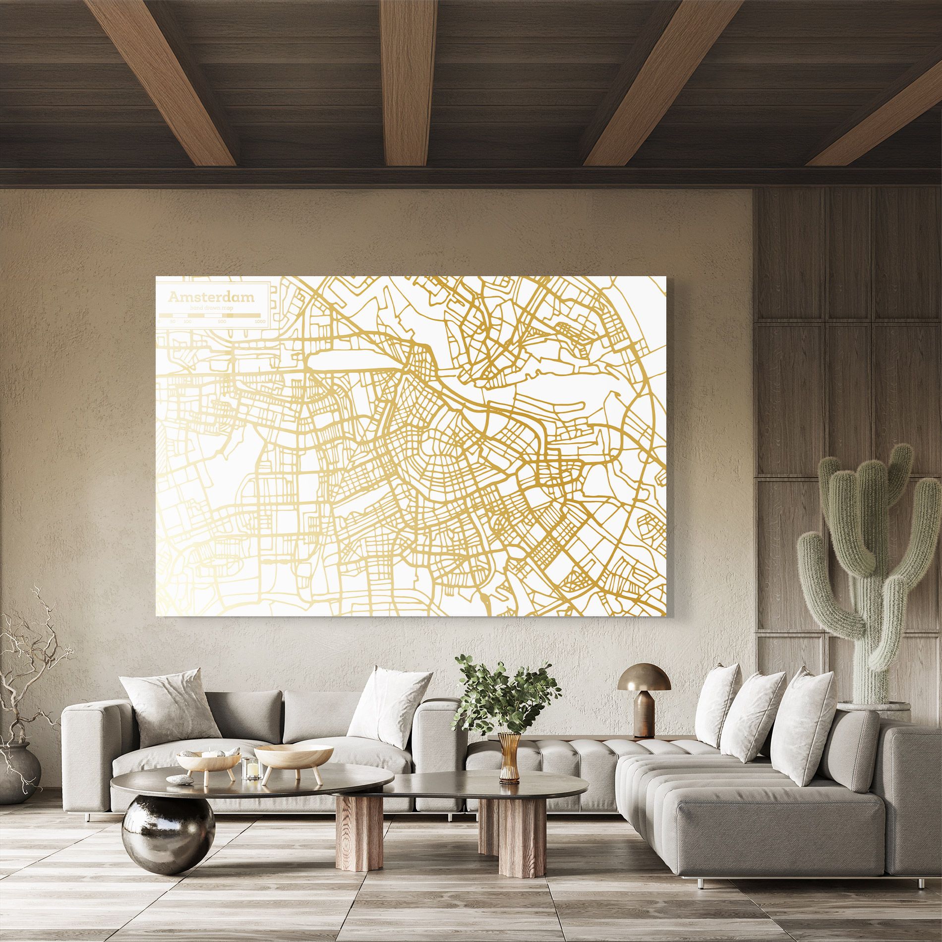 Amsterdam Gold Map mockup 8
