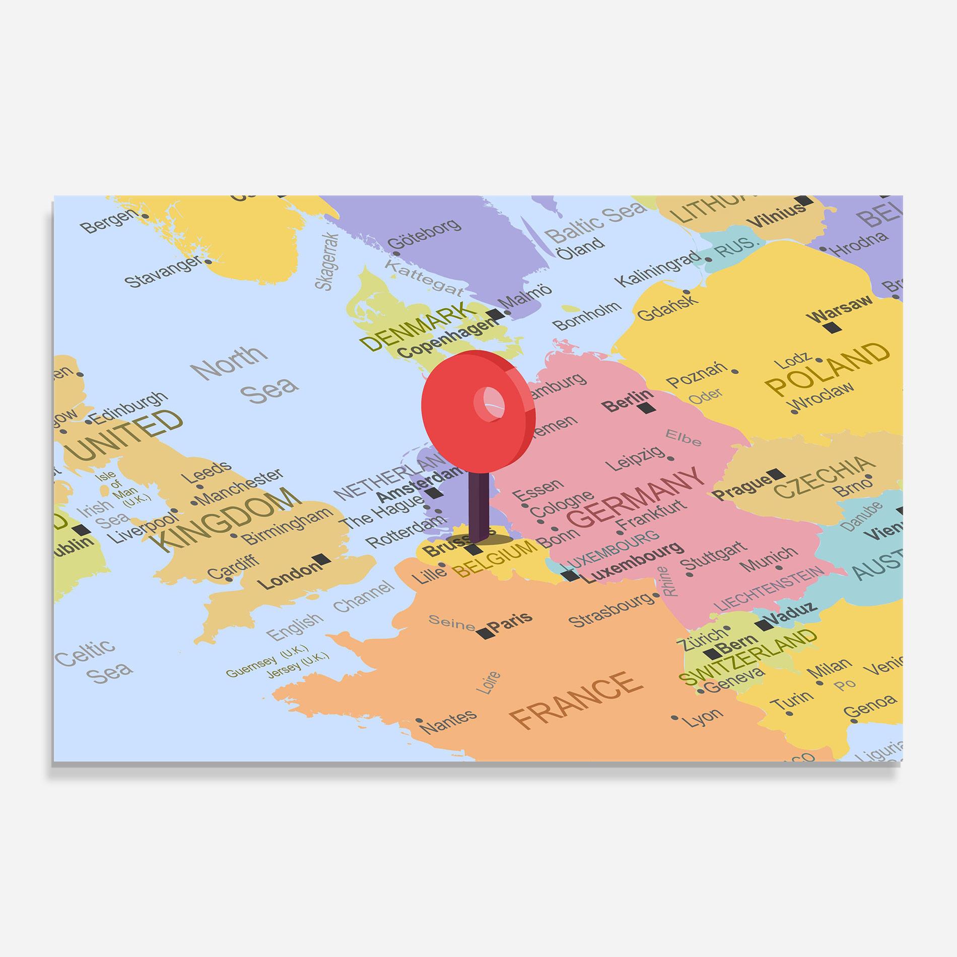 Tablou Sticla Belgium Close Up mockup 0