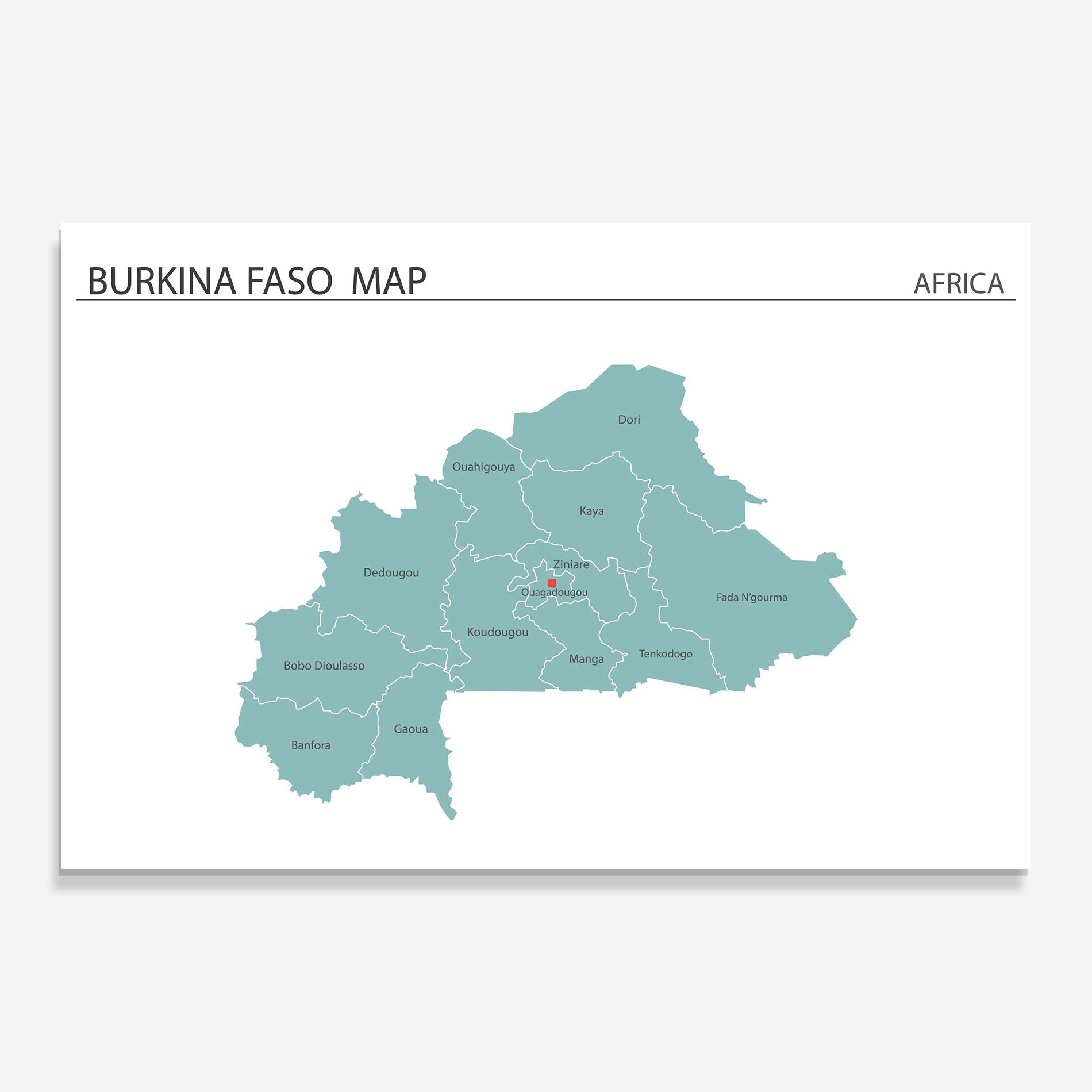 Burkina Faso Map mockup 0