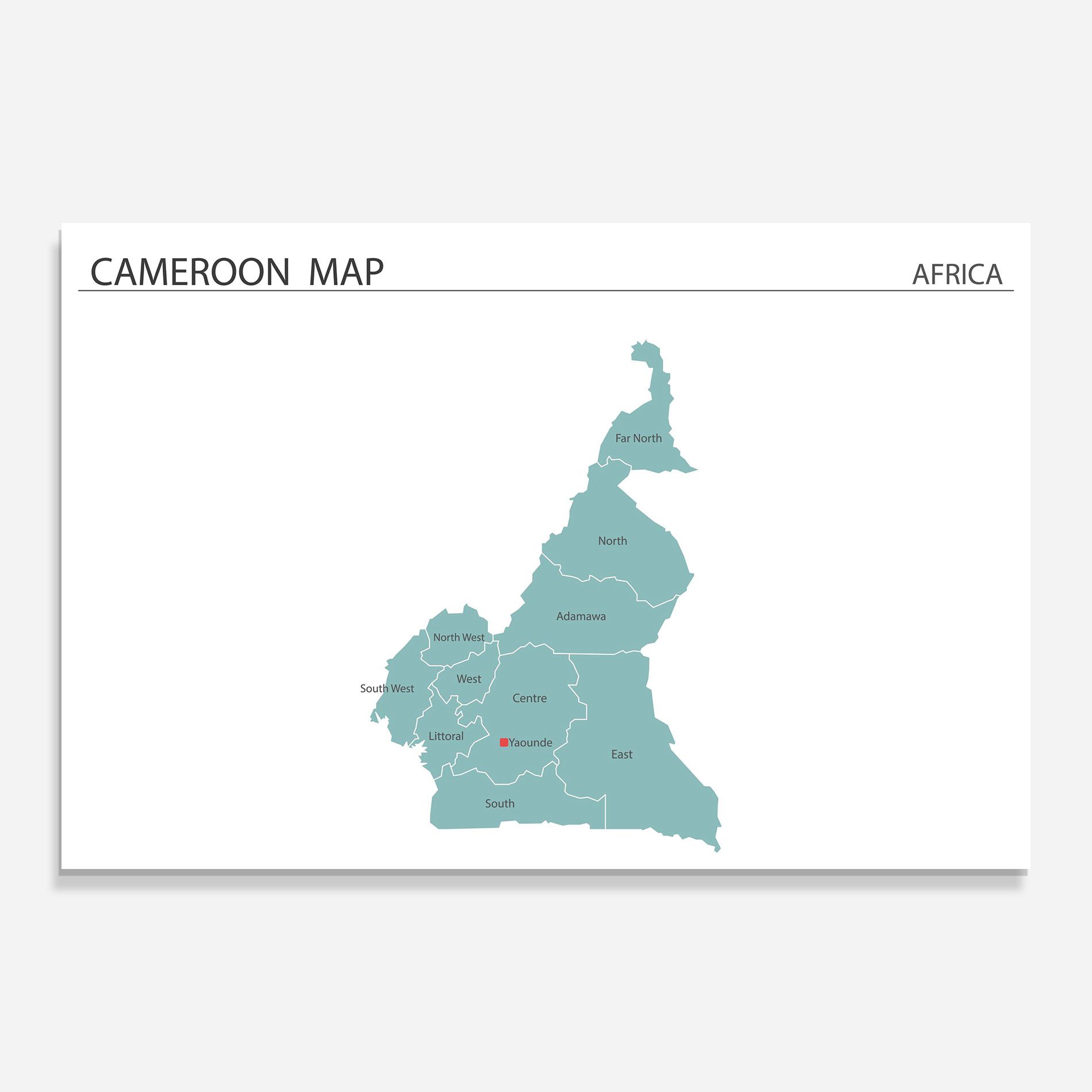 Cameroon Map mockup 0