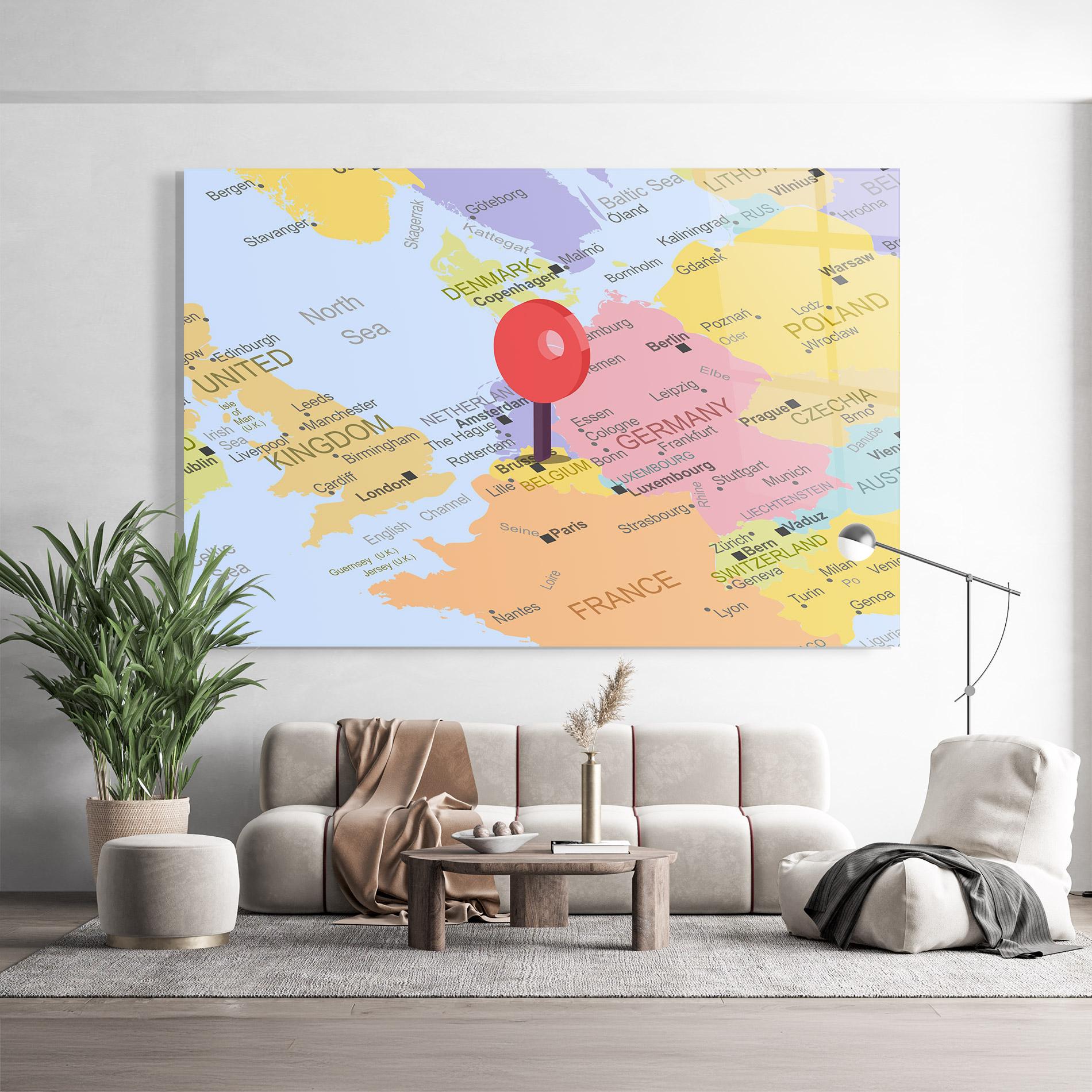 Tablou Sticla Belgium Close Up mockup 9