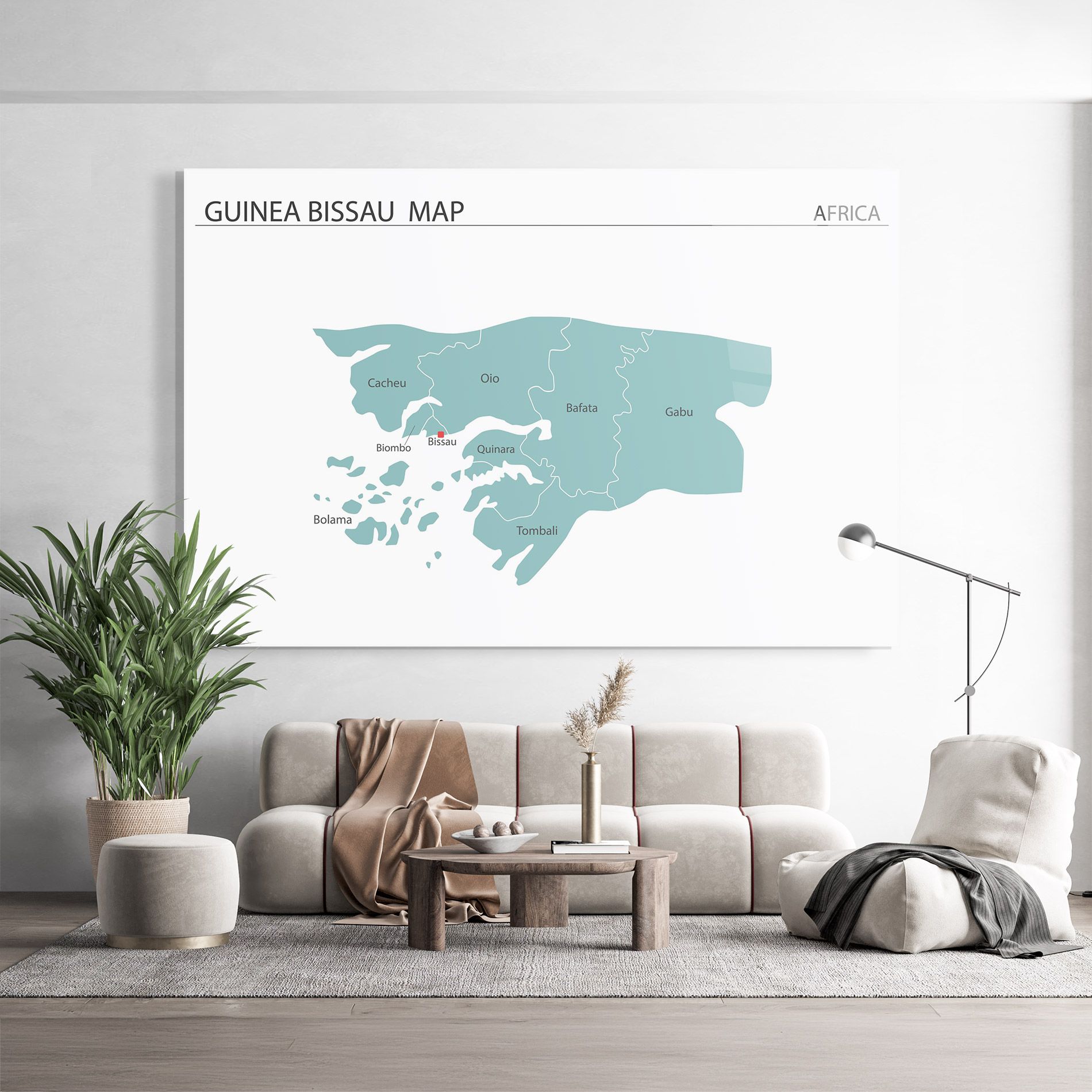 Guinea Bissau Map mockup 9