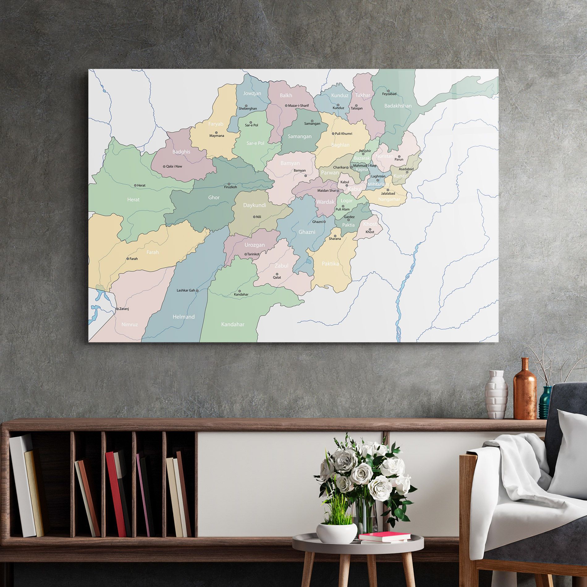 Afghanistan Map mockup 2