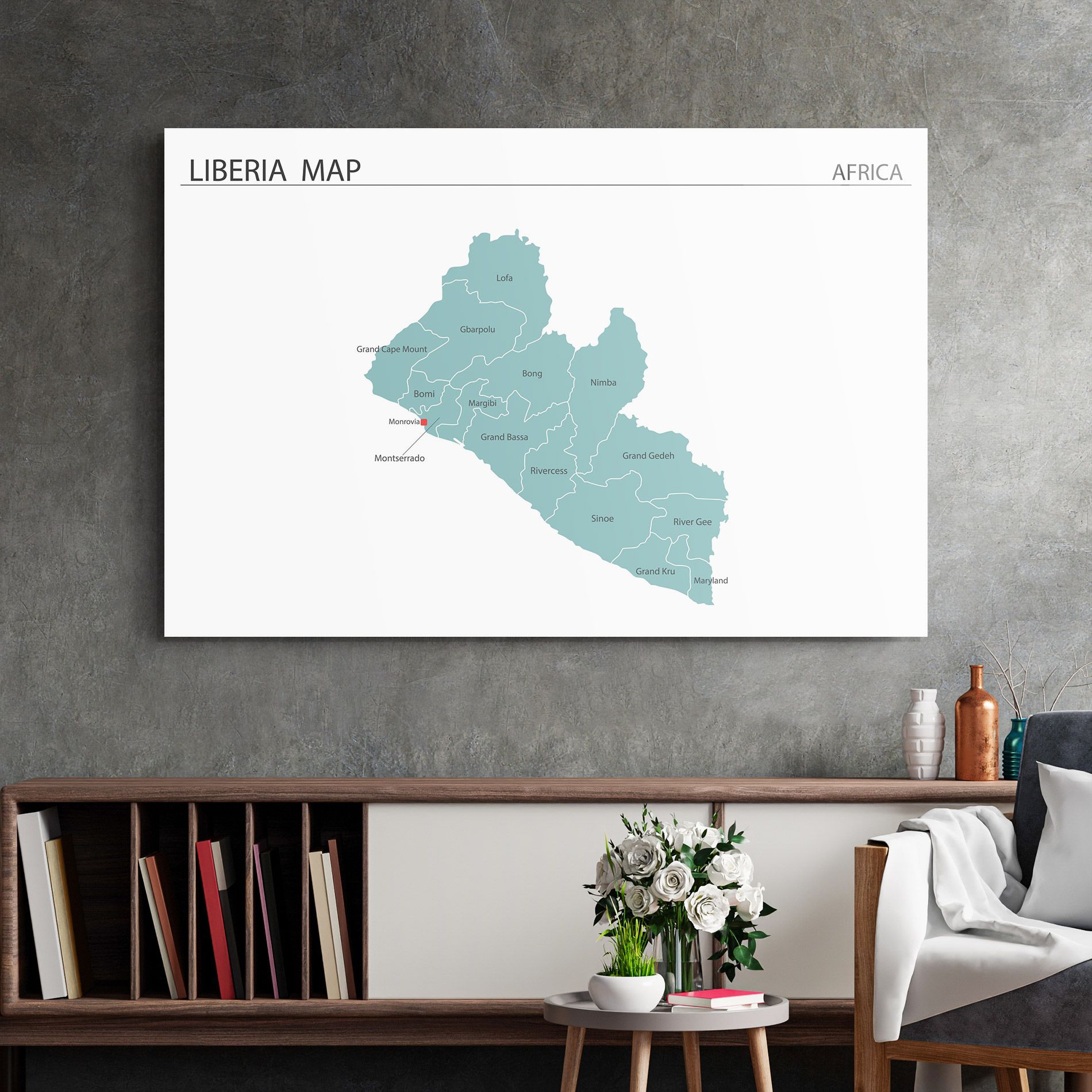 Liberia Map mockup 2