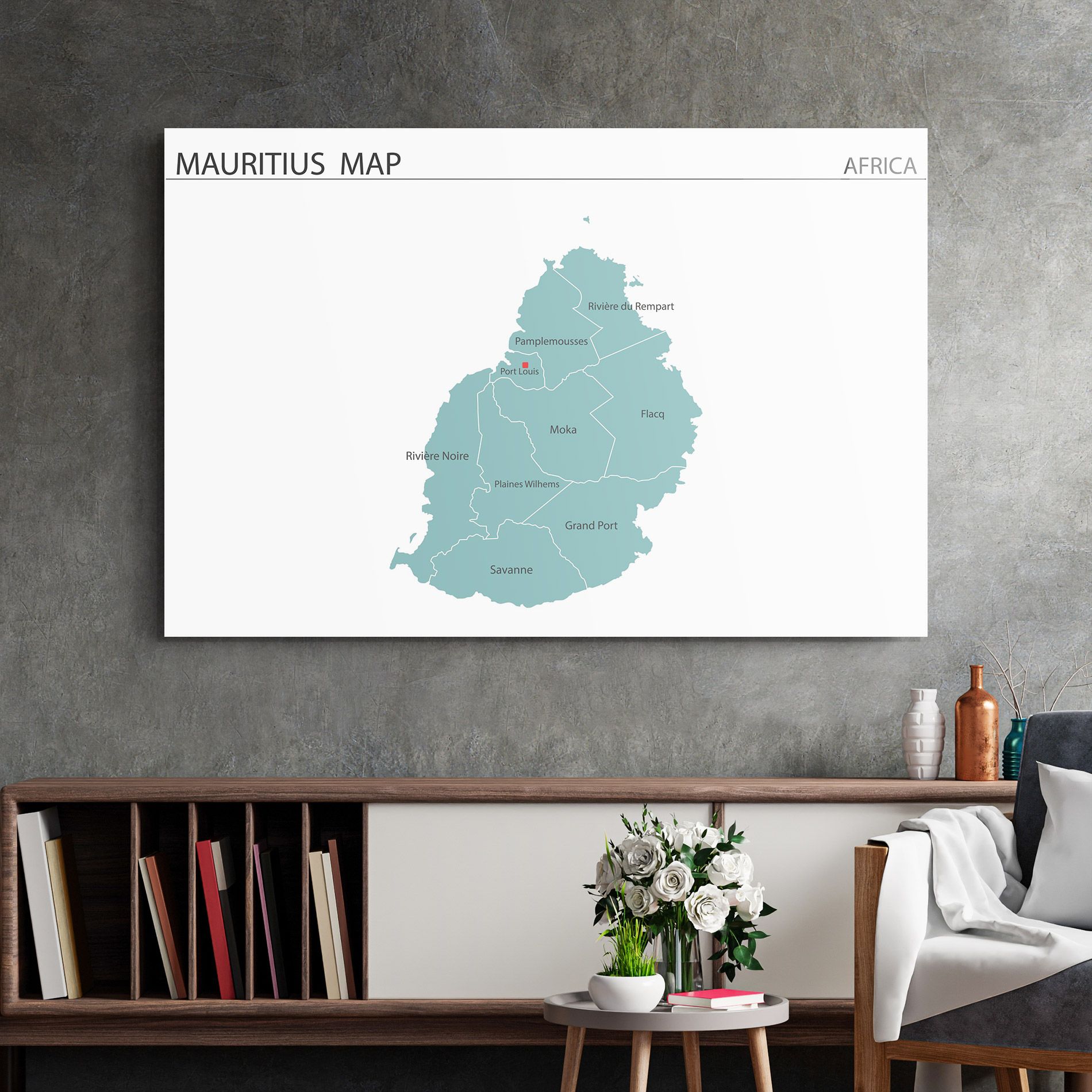 Mauritius Map mockup 2