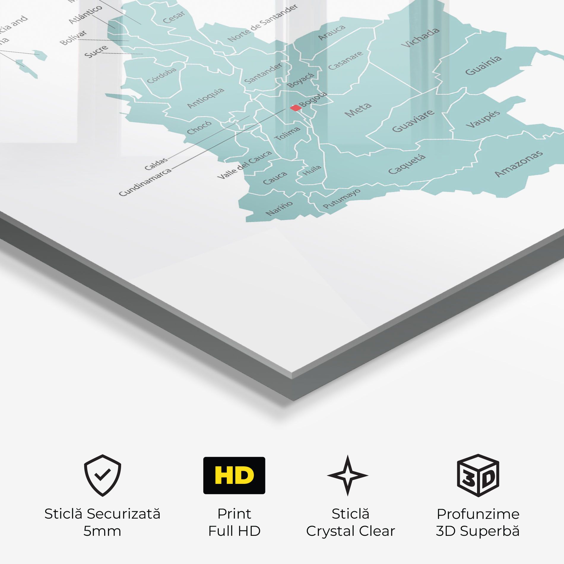 Colombia Map mockup 3