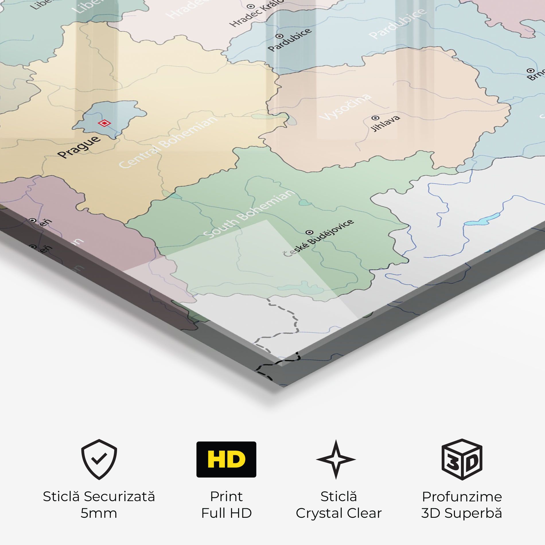 Map Czech Republic mockup 3