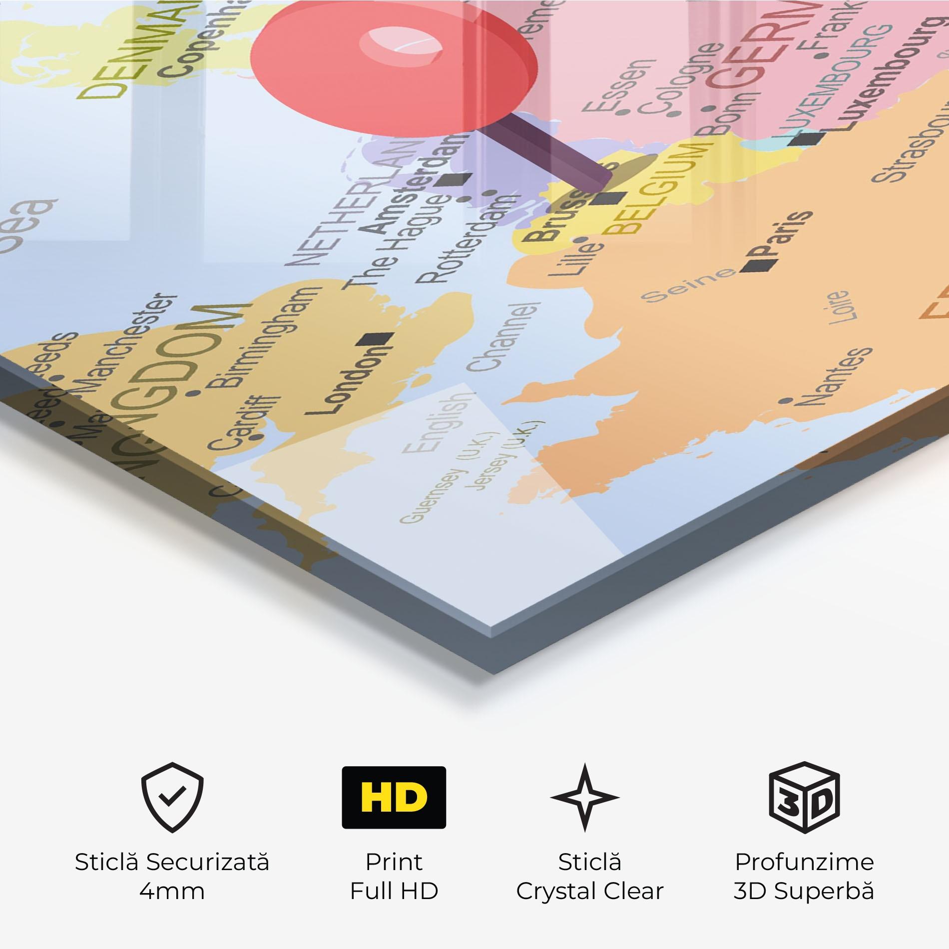 Tablou Sticla Belgium Close Up mockup 3