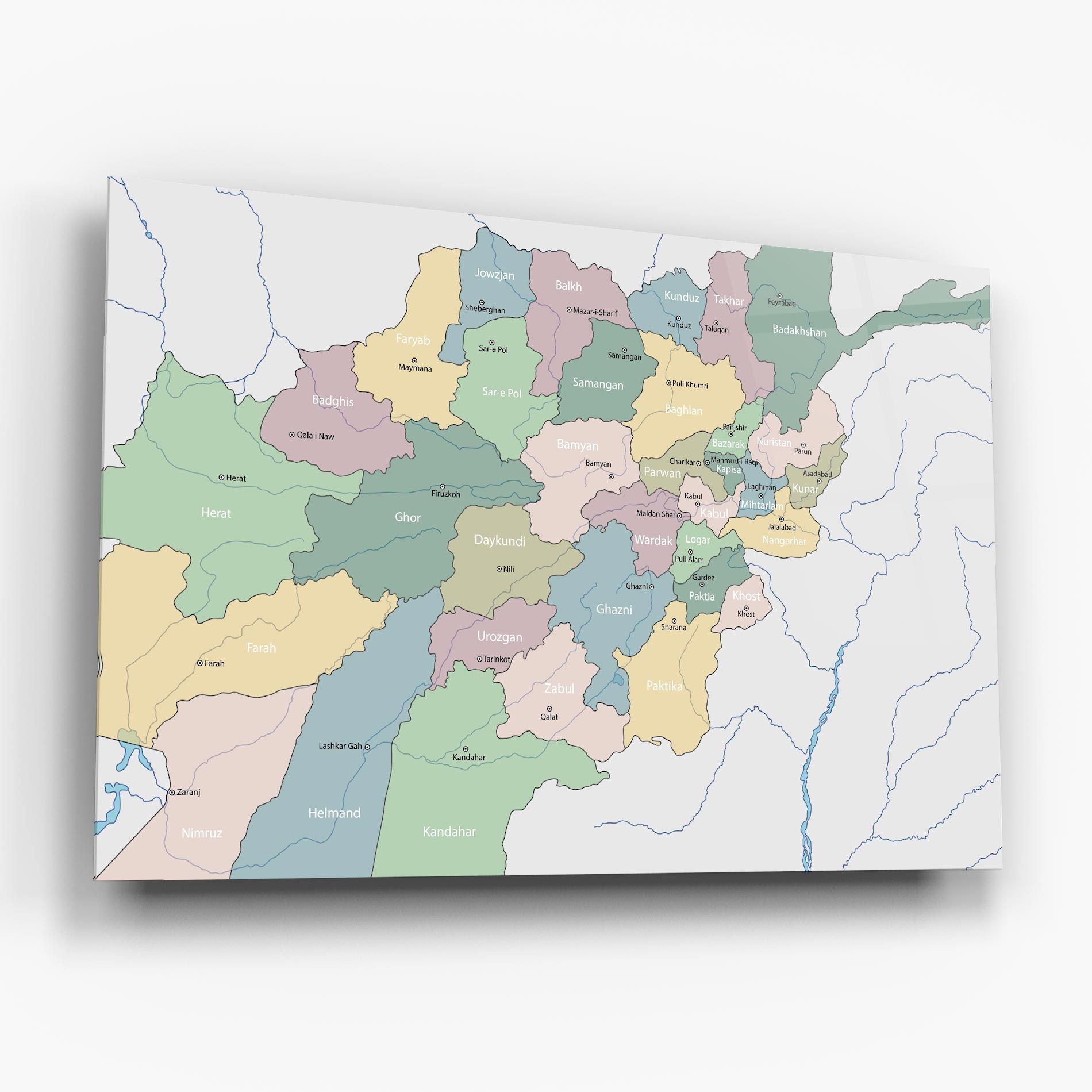 Afghanistan Map mockup 6