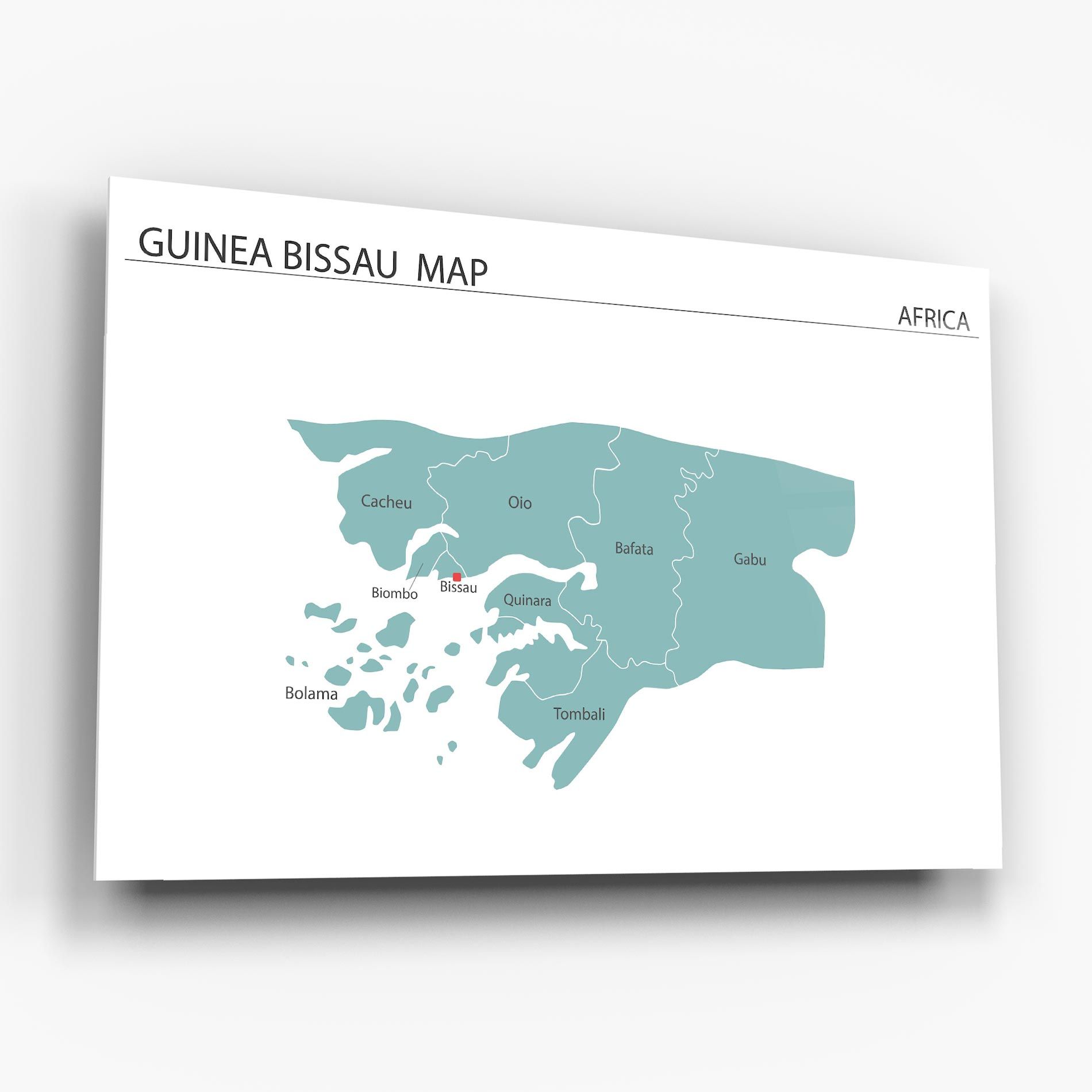 Guinea Bissau Map mockup 6