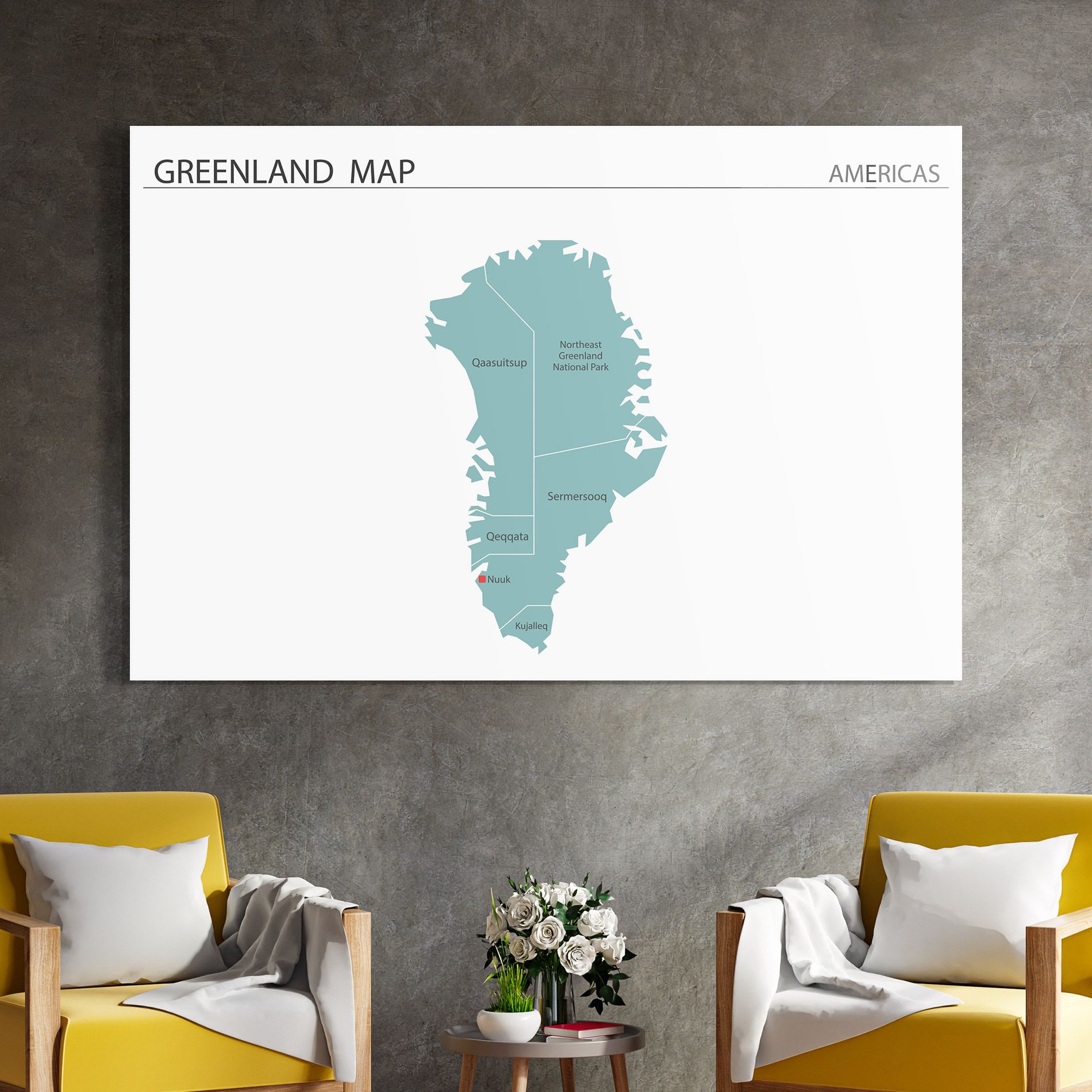 Greenland Map mockup 4