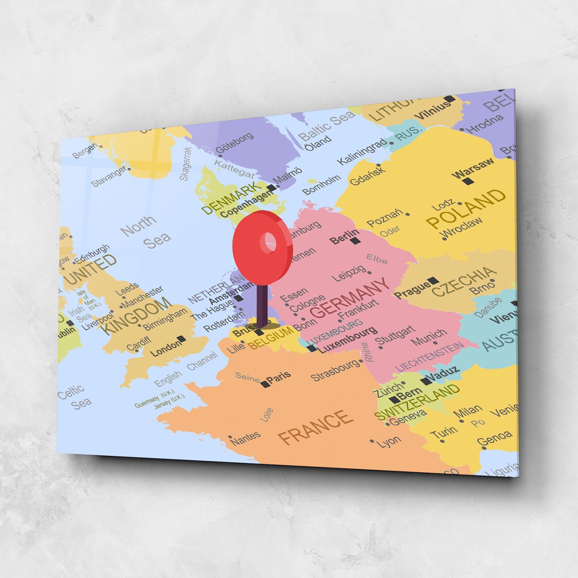 Tablou Sticla Belgium Close Up mockup 1