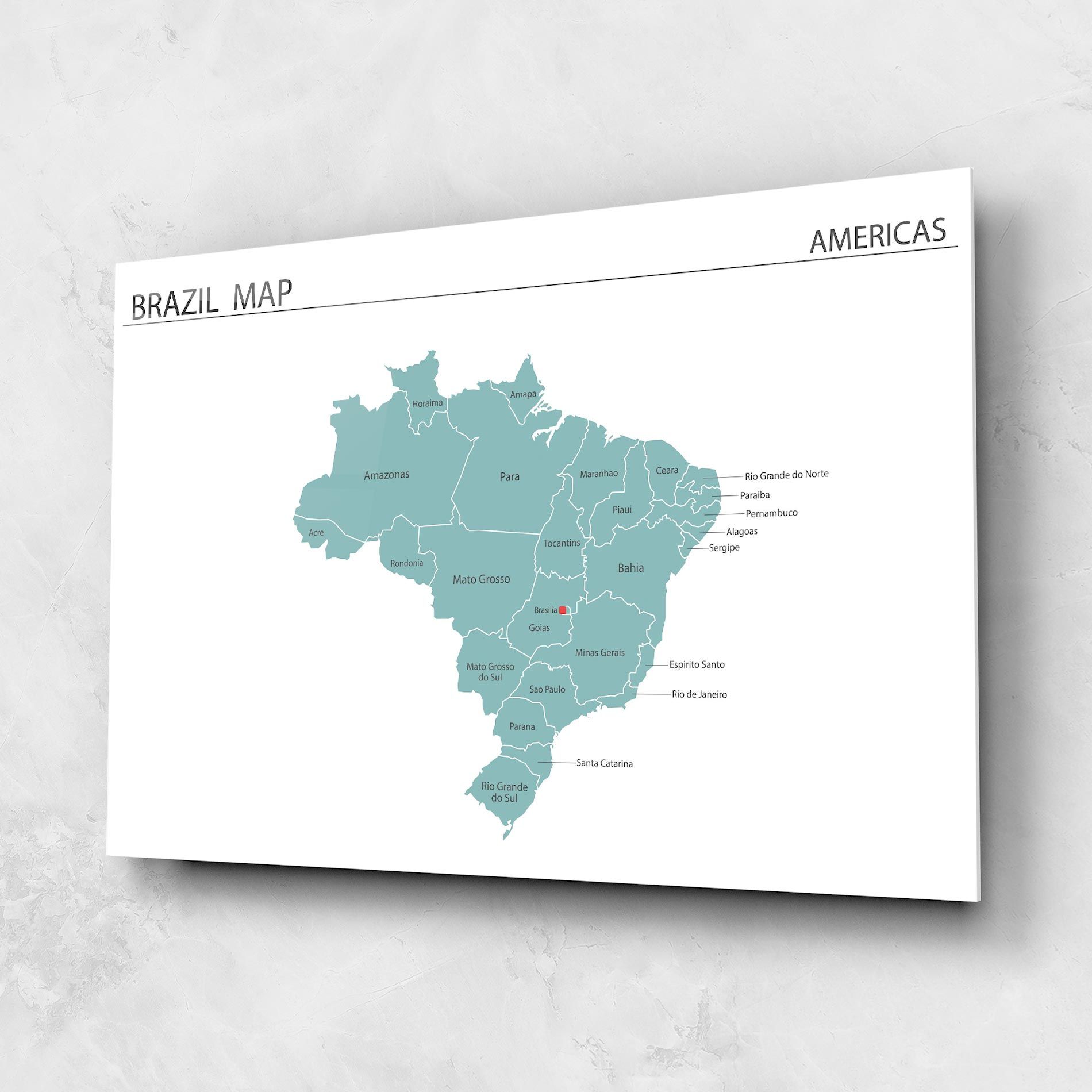 Brazil Map mockup 1