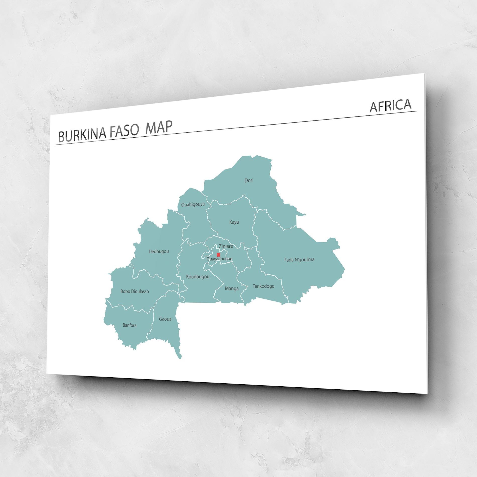 Burkina Faso Map mockup 1