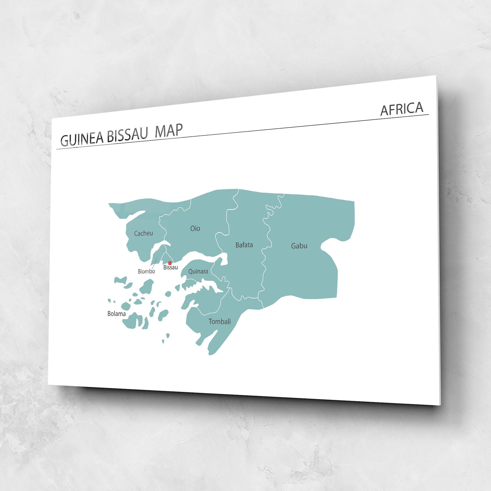 Guinea Bissau Map mockup 1