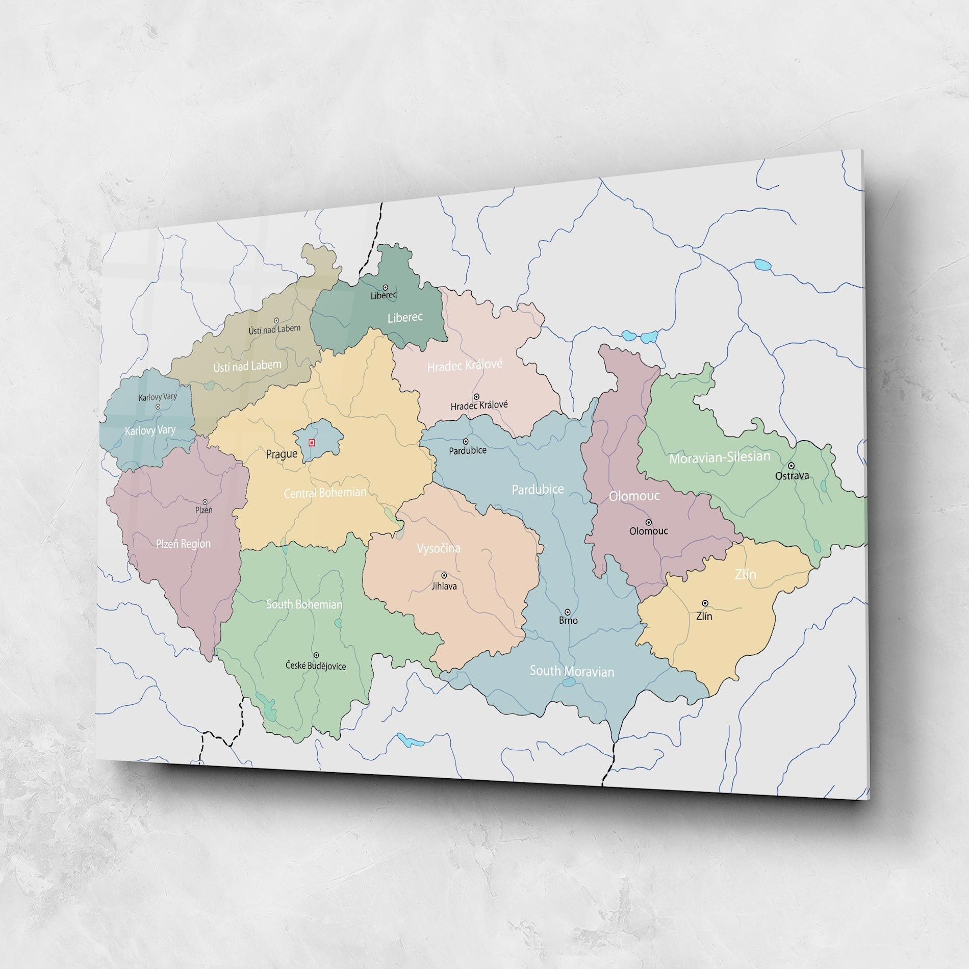 Map Czech Republic mockup 1