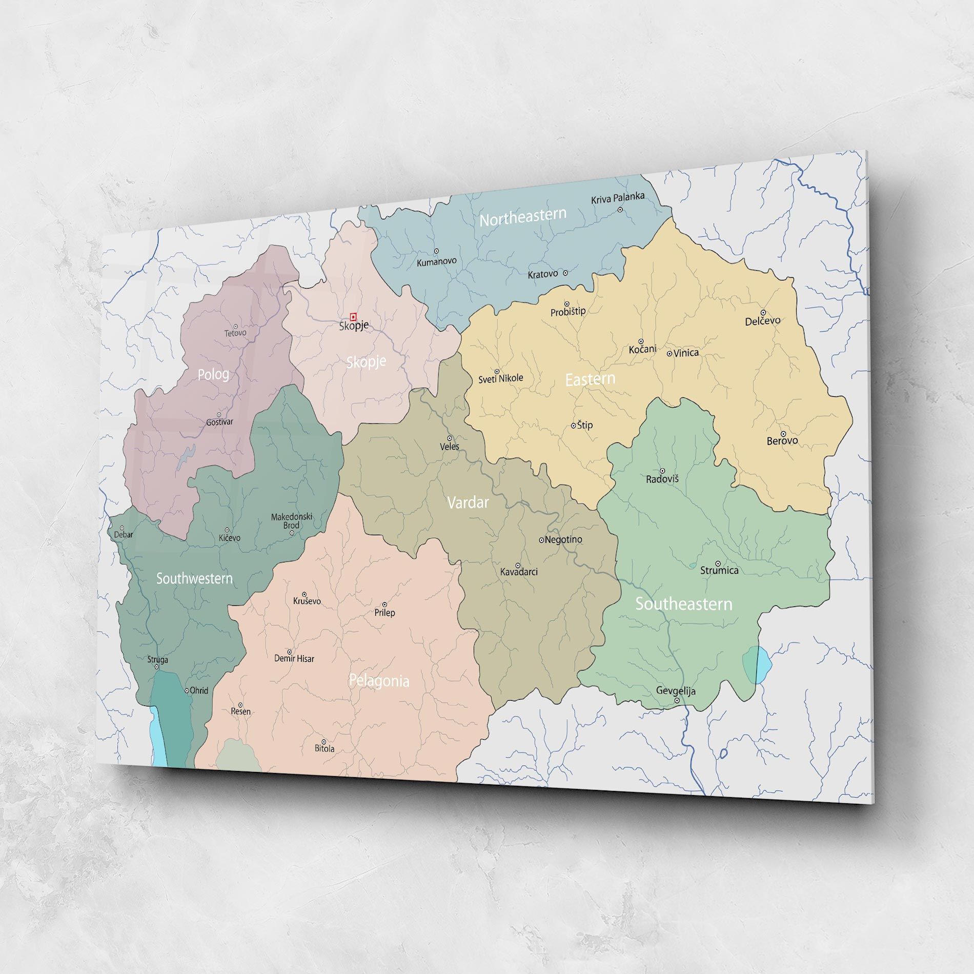 North Macedonia Map mockup 1