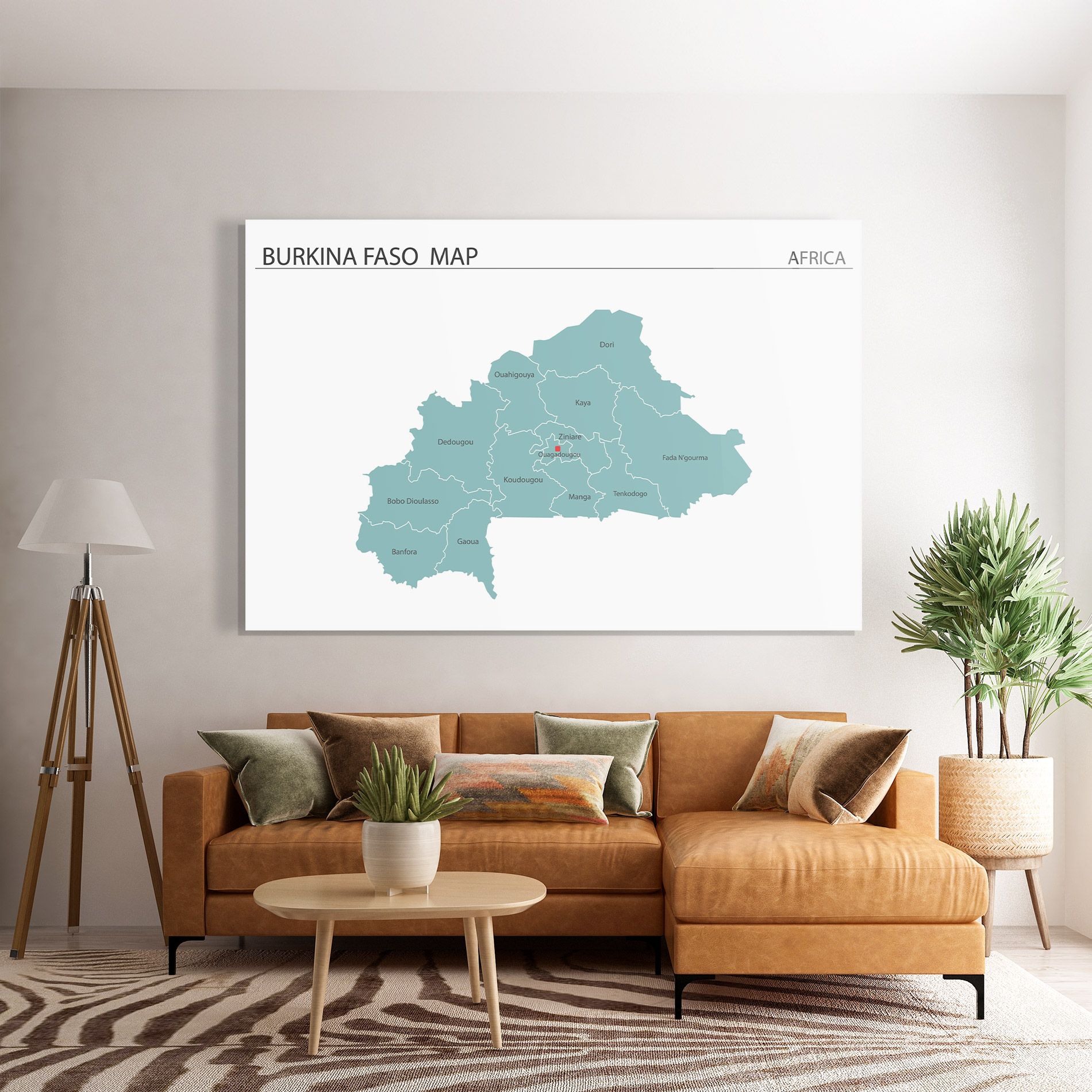 Burkina Faso Map mockup 7